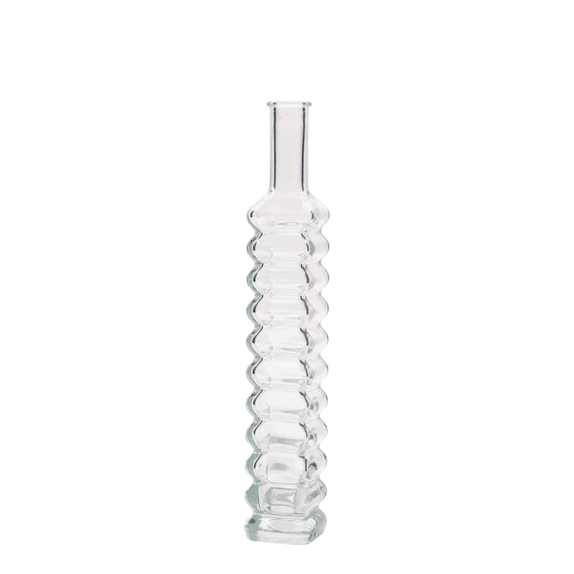 100 ml Glasflasche 'Roma', quadratisch, Mündung: Kork 100 ml Glasflasche 'Roma', quadratisch, Mündung: Kork