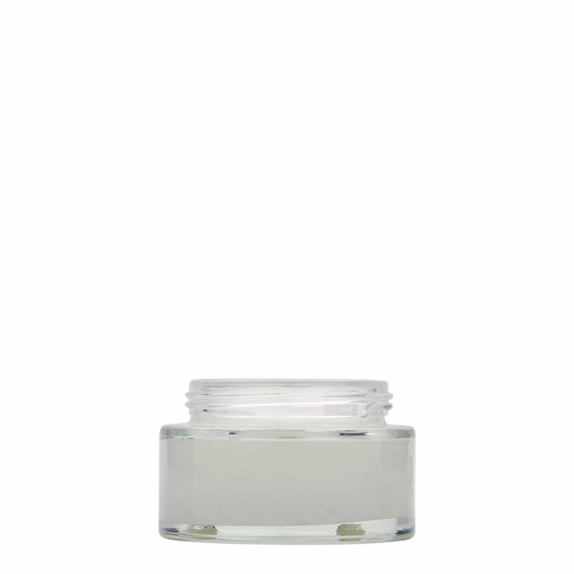 50 ml Tiegel 'Clear Edition', Glas, Mündung: Schraubverschluss