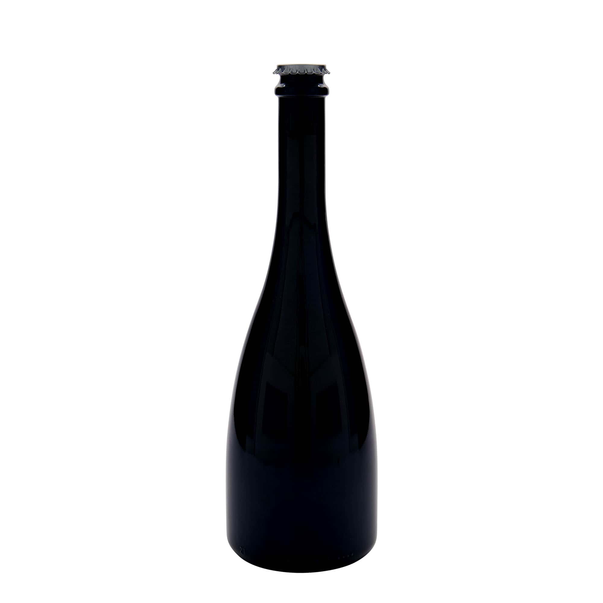750 ml Bier-/Sektflasche «Tosca», Glas, antikgrün, Mündung: Kronkorken