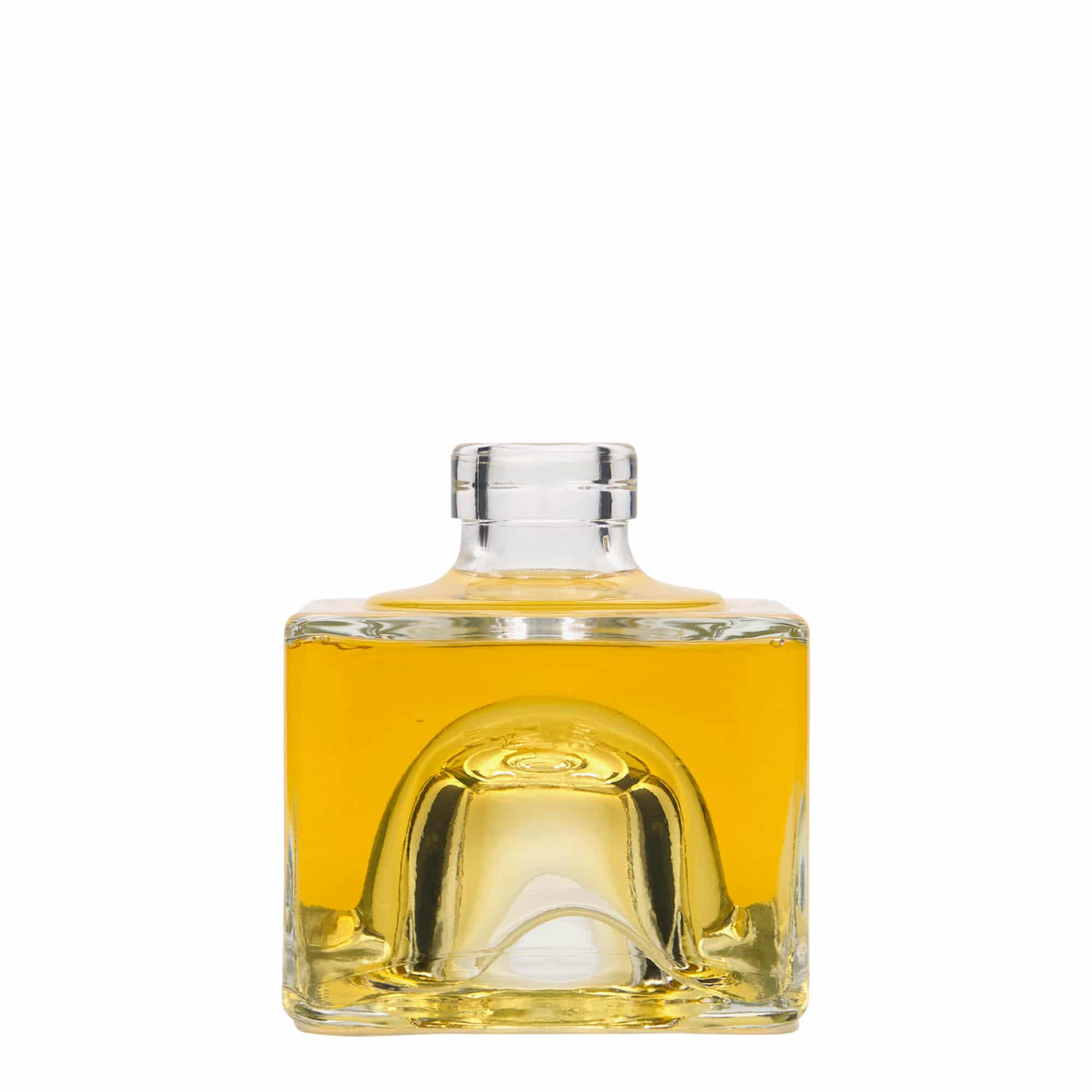 200 ml Glasflasche «Cocolores», quadratisch, Mündung: Kork