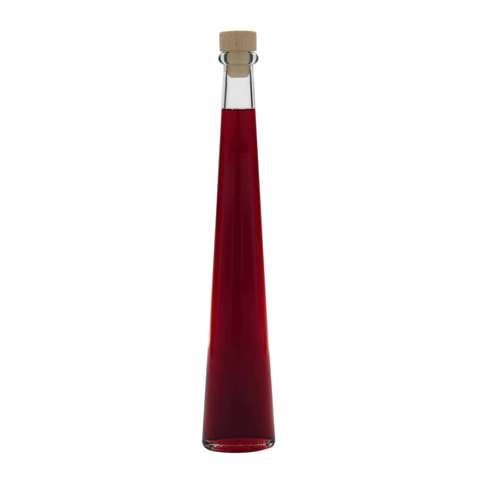 200 ml Glasflasche «Dama Ovale», oval, Mündung: Kork