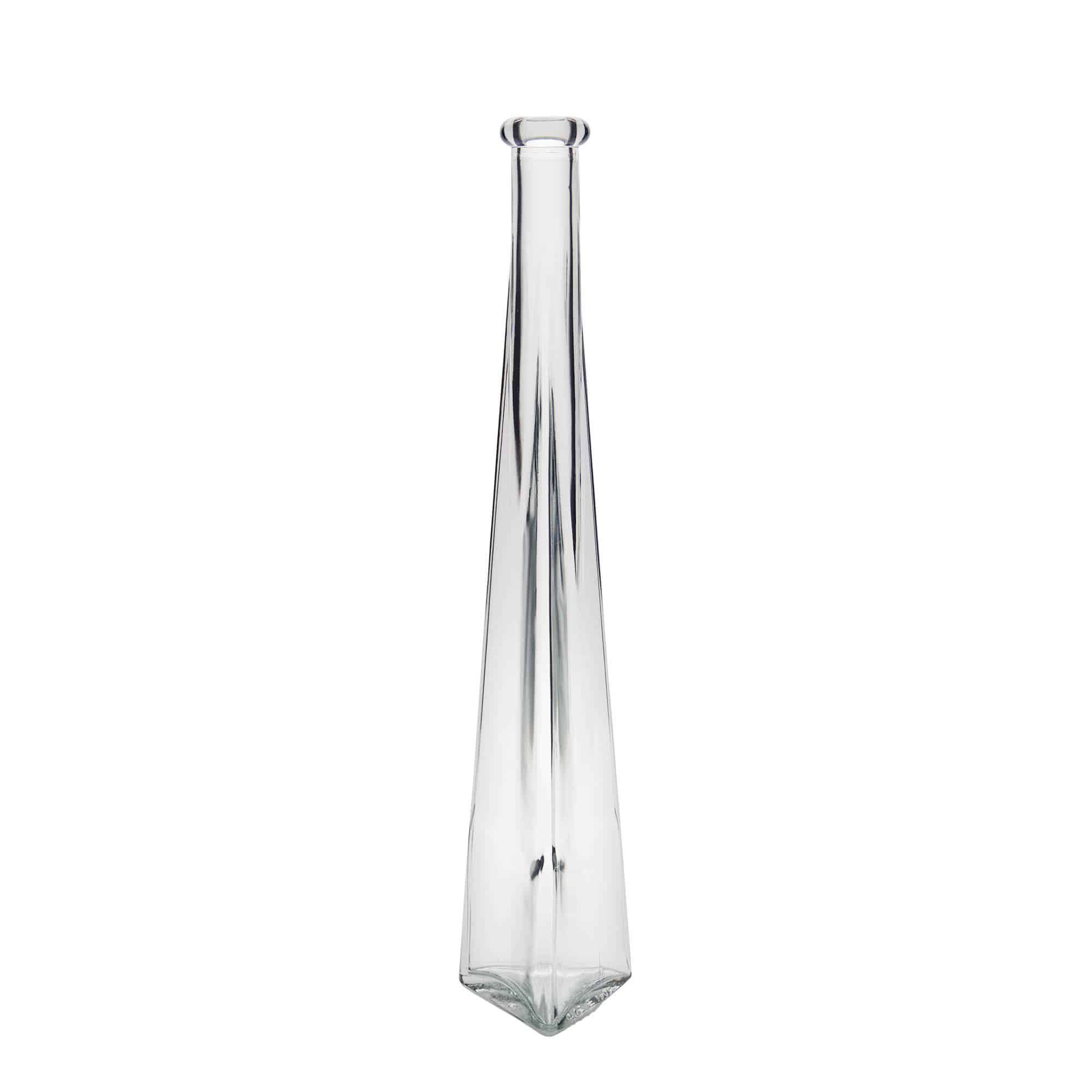 200 ml Glasflasche 'Dama Triangolore', dreieckig, Mündung: Kork 200 ml Glasflasche 'Dama Triangolore', dreieckig, Mündung: Kork