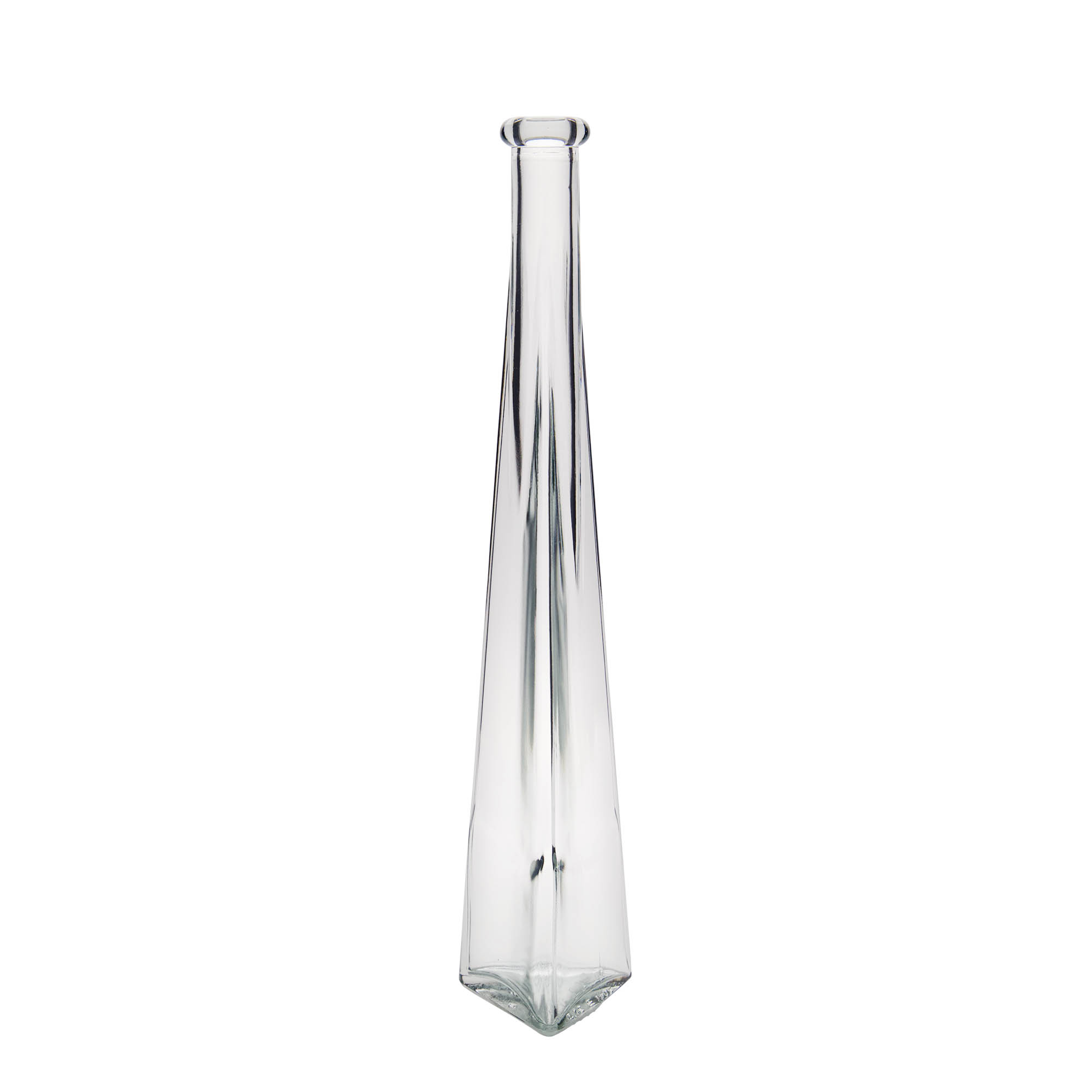 200 ml Glasflasche «Dama Triangolore», dreieckig, Mündung: Kork