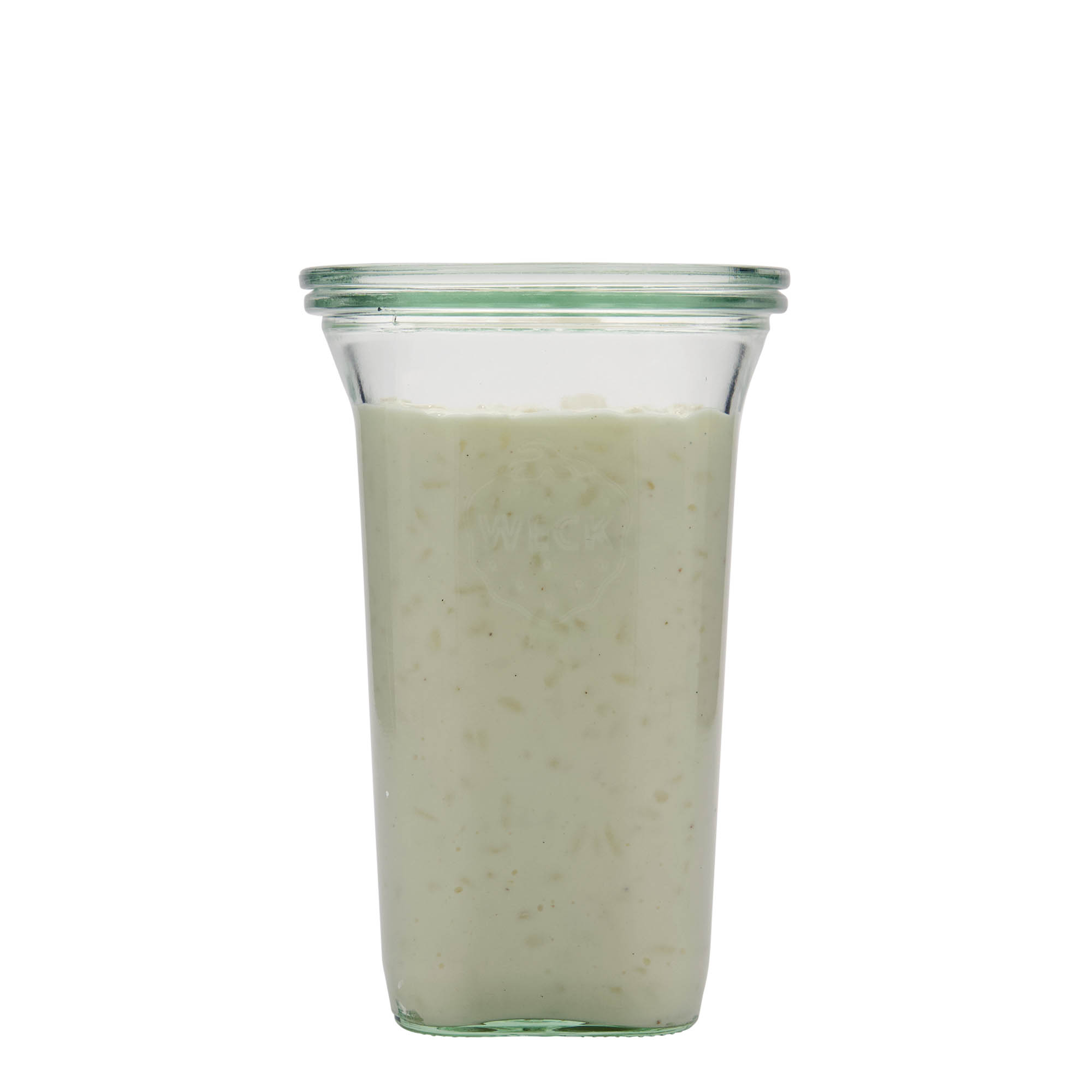 795 ml WECK-Quadroglas, quadratisch, Mündung: Rundrand