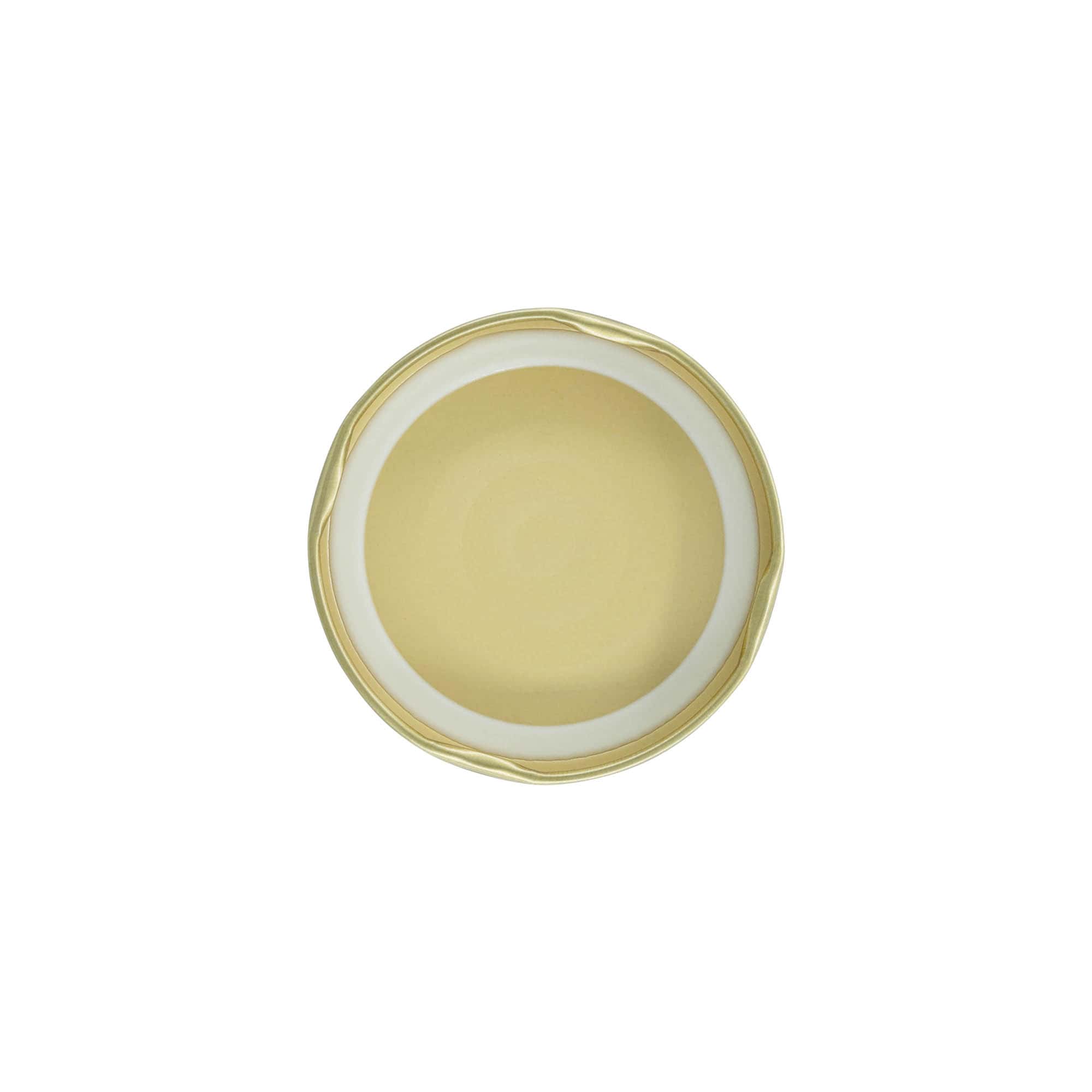 Twist-Off-Deckel, Weißblech, gold, für Mündung: TO 66