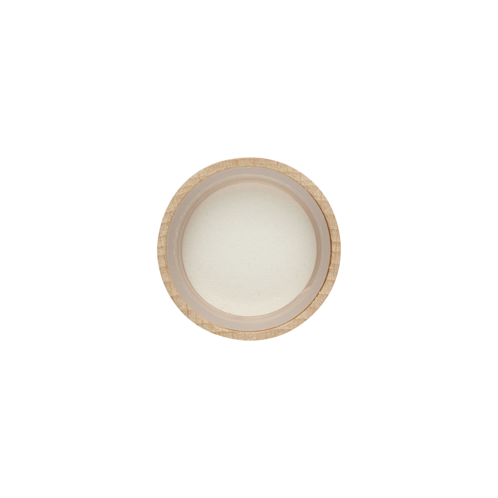 Schraubverschluss, Holz, beige, für Mündung: GPI 28/400