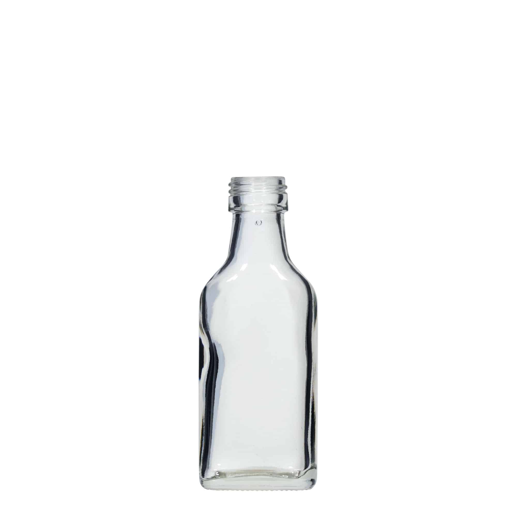 40 ml Taschenflasche, rechteckig, Mündung: PP 22 40 ml Taschenflasche, rechteckig, Mündung: PP 22