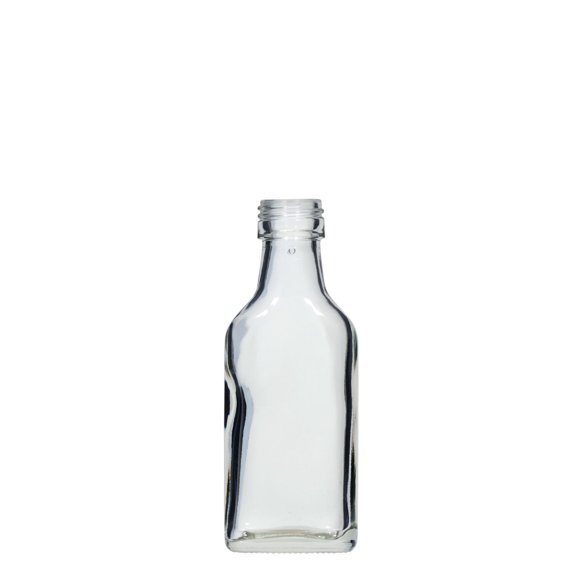 40 ml Taschenflasche, rechteckig, Mündung: PP 22 40 ml Taschenflasche, rechteckig, Mündung: PP 22