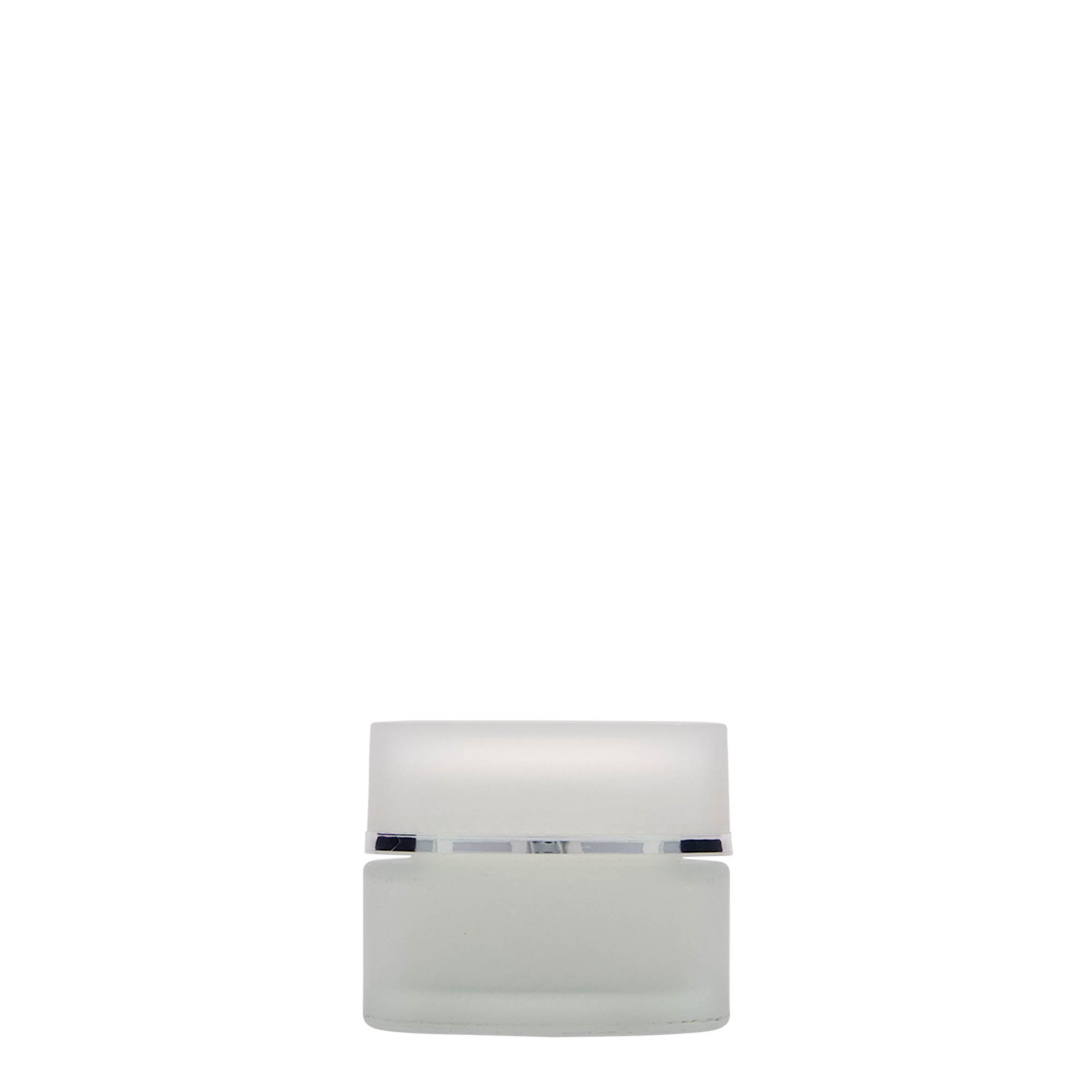 15 ml Tiegel 'Platin Edition', Glas, geeist, Mündung: Schraubverschluss 15 ml Tiegel 'Platin Edition', Glas, geeist, Mündung: Schraubverschluss