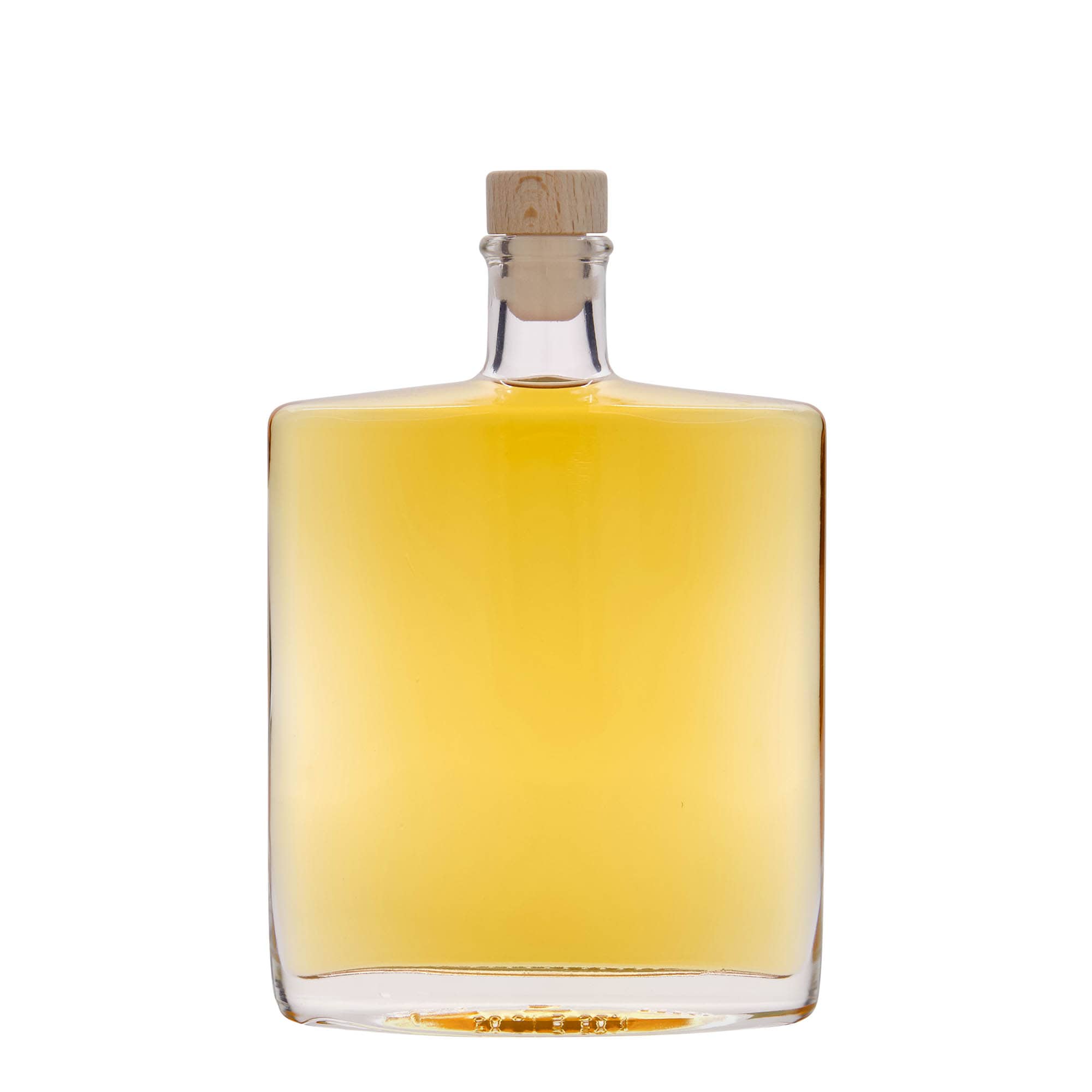 500 ml Glasflasche «Zorbas», oval, Mündung: Kork