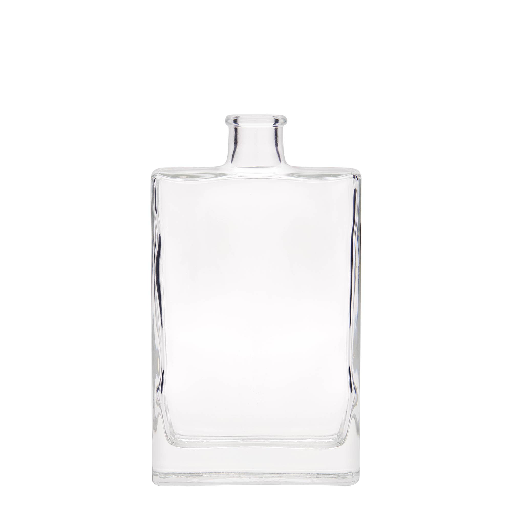 350 ml Glasflasche «Julia», rechteckig, Mündung: Kork