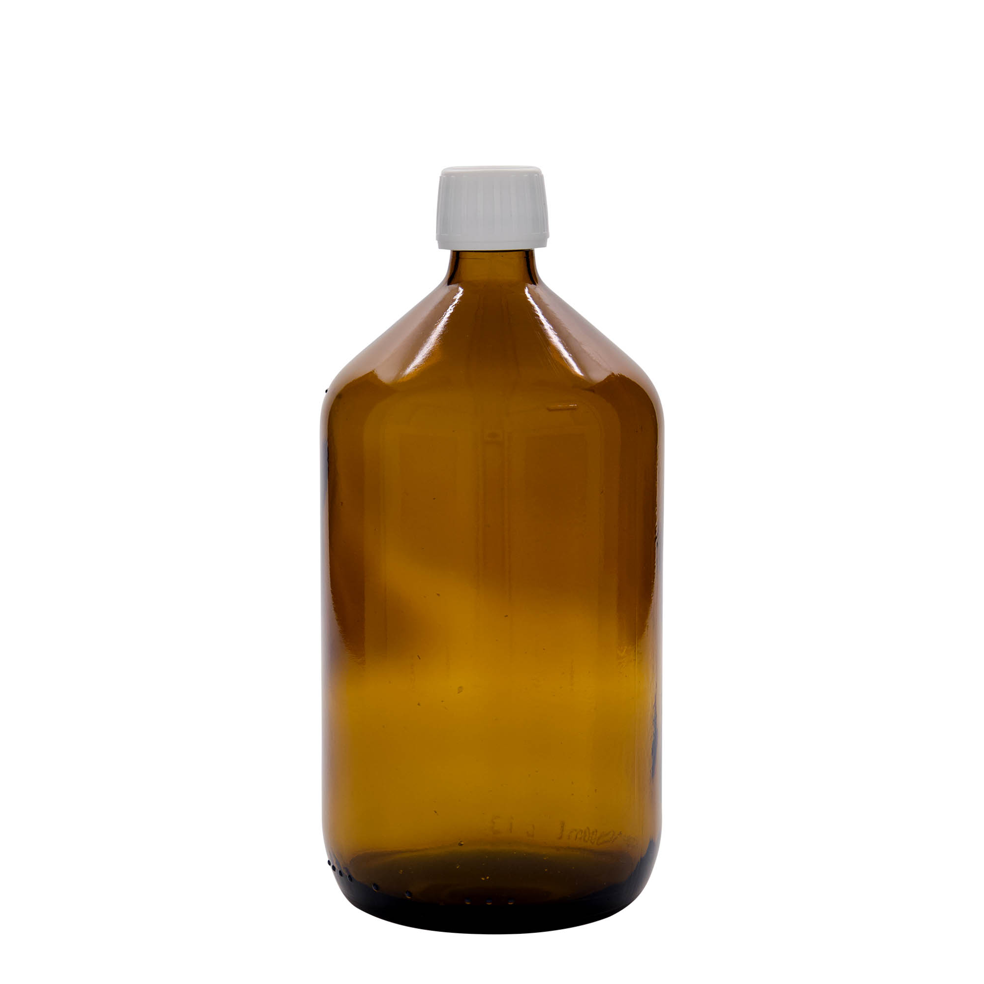 1.000 ml Medizinflasche, braun, Glas, Mündung: PP 28 1.000 ml Medizinflasche, braun, Glas, Mündung: PP 28