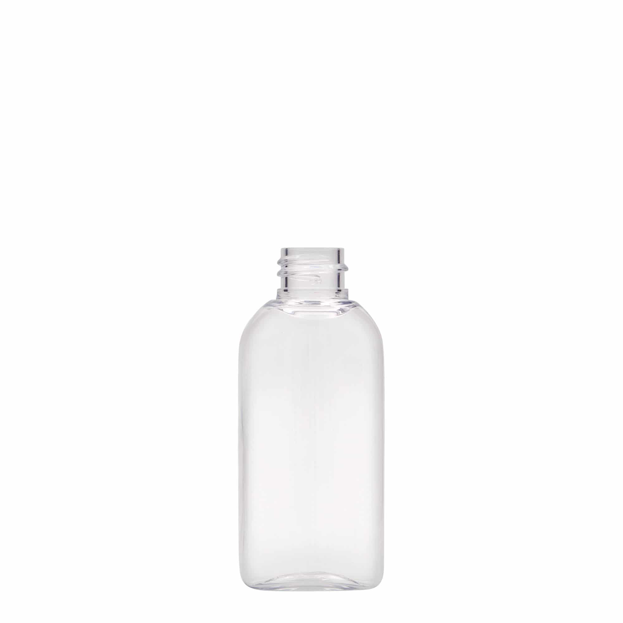 50 ml PET-Flasche «Iris», oval, Kunststoff, Mündung: 20/410