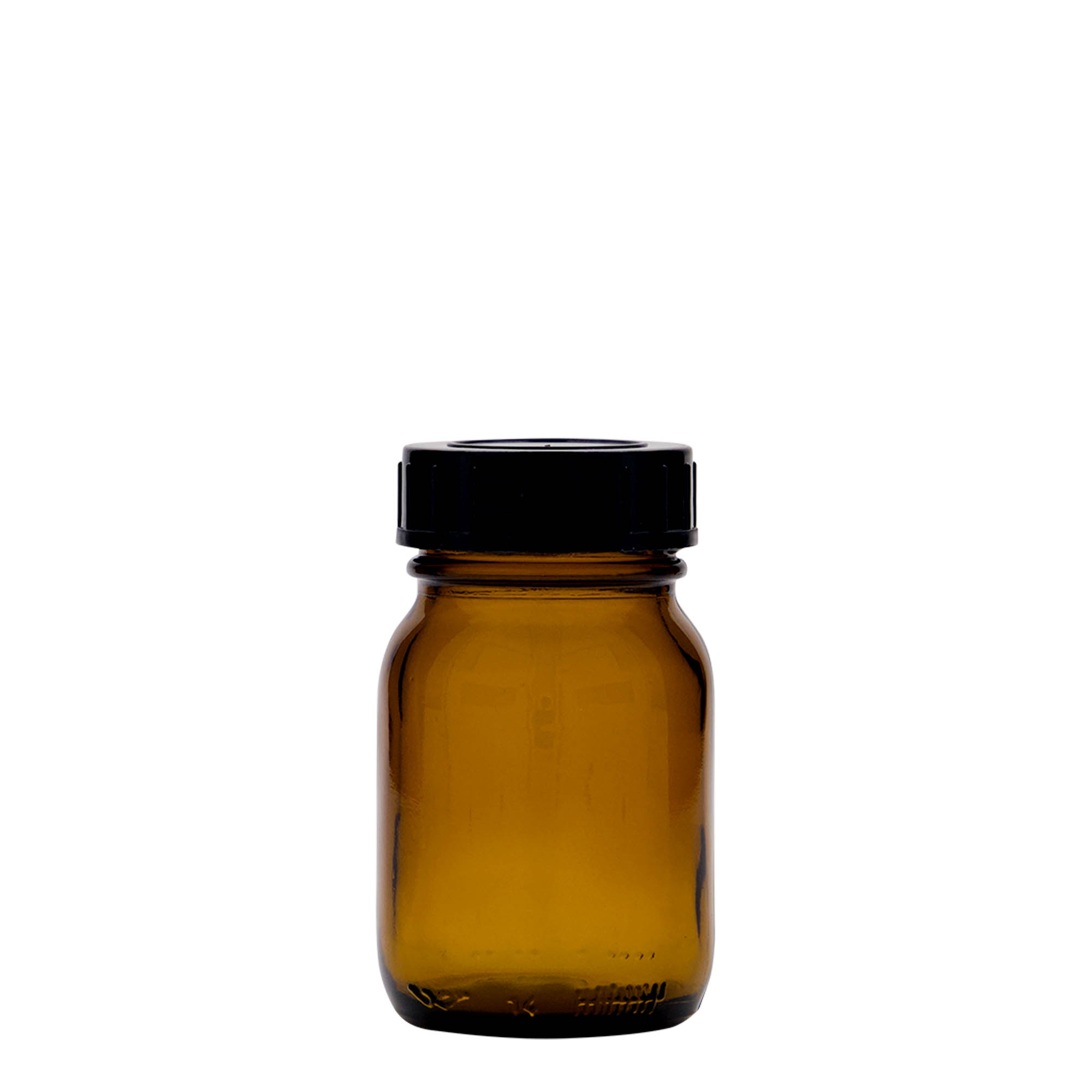 75 ml Weithalsglas, braun, Mündung: DIN 40 75 ml Weithalsglas, braun, Mündung: DIN 40