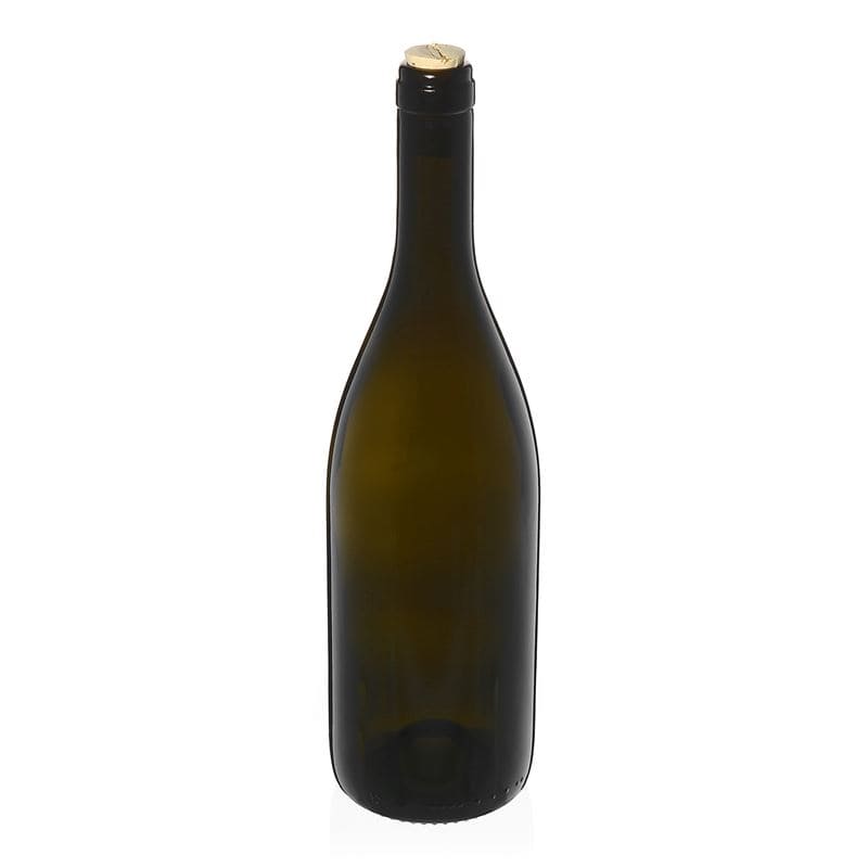 750 ml Weinflasche «Tiffany», antikgrün, Mündung: Kork