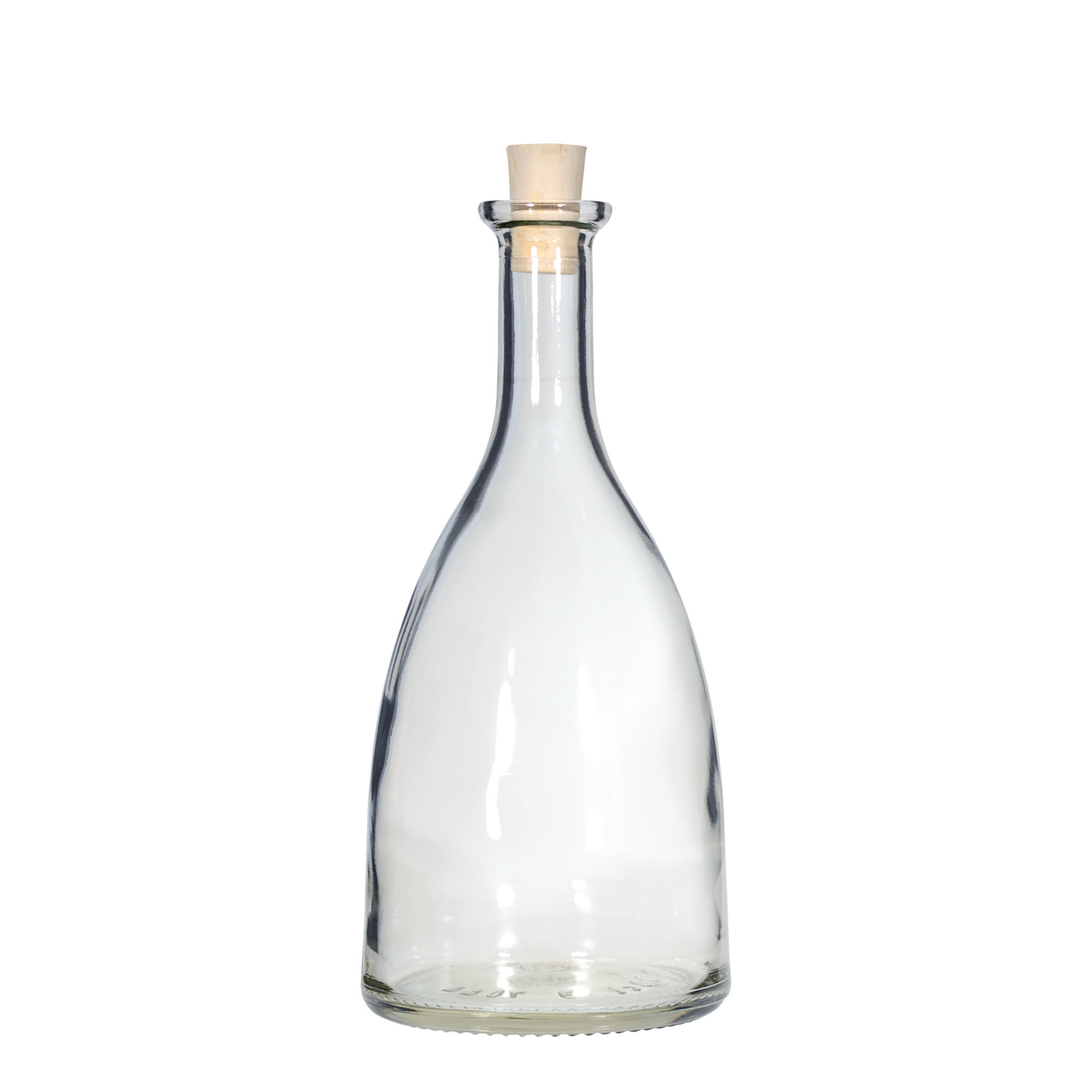 700 ml Glasflasche 'Viola', Mündung: Kork 700 ml Glasflasche 'Viola', Mündung: Kork