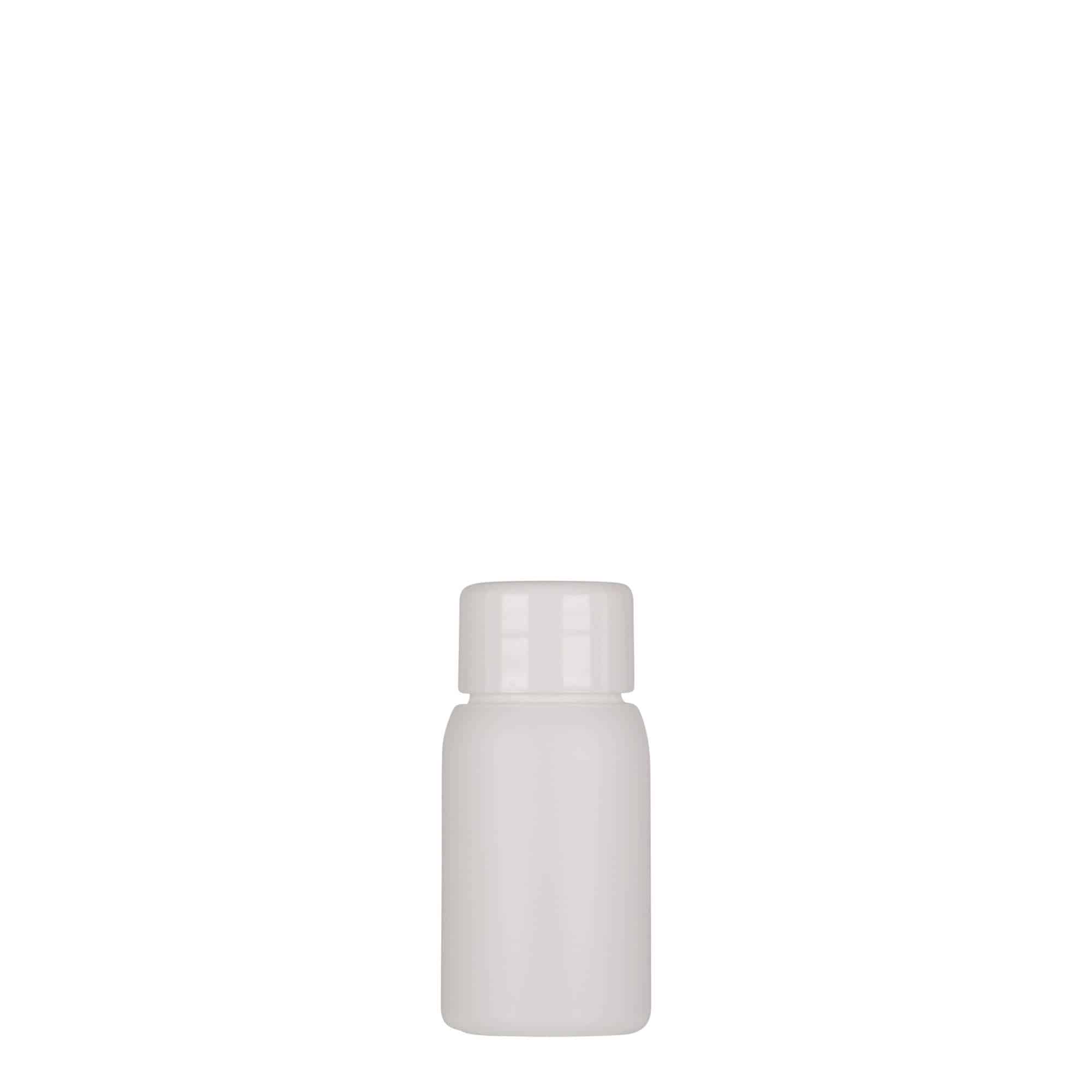 30 ml Kunststoffflasche 'Tuffy', HDPE, weiß, Mündung: GPI 24/410