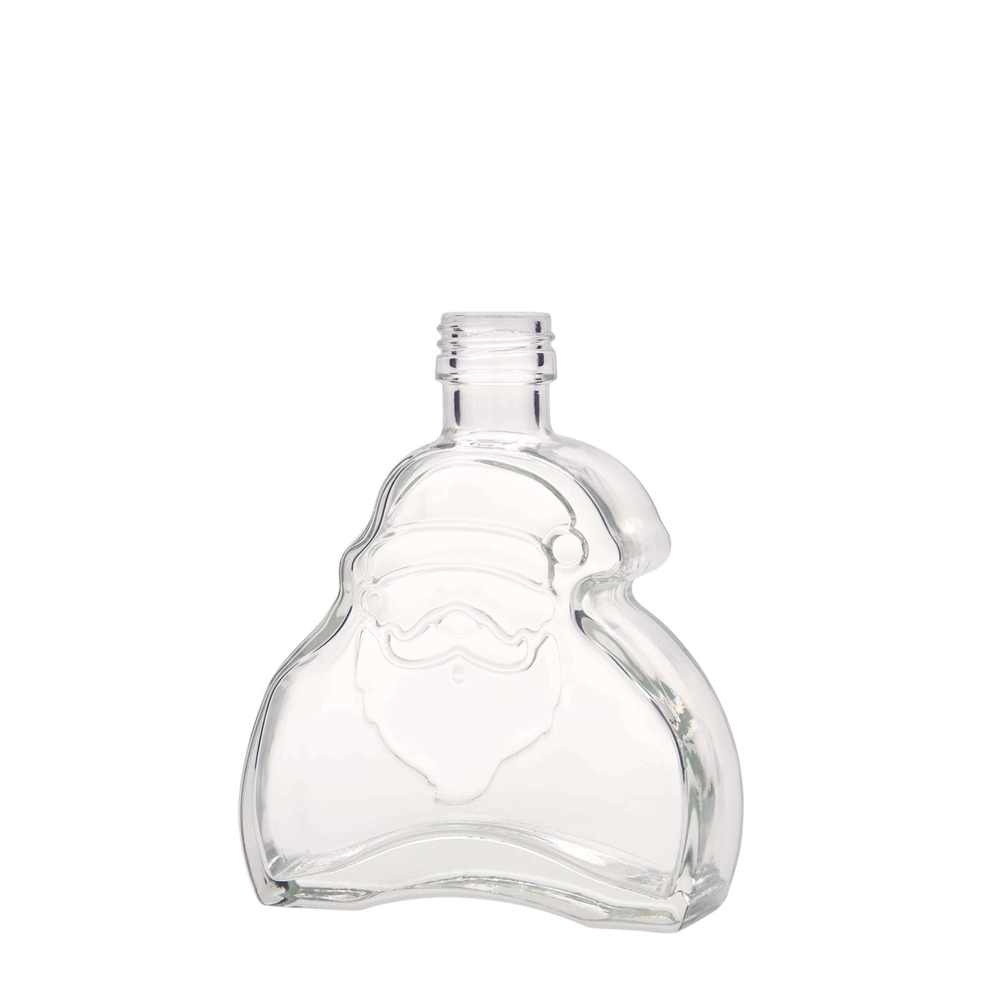 200 ml Glasflasche 'Santa Claus', Mündung: PP 28 200 ml Glasflasche 'Santa Claus', Mündung: PP 28