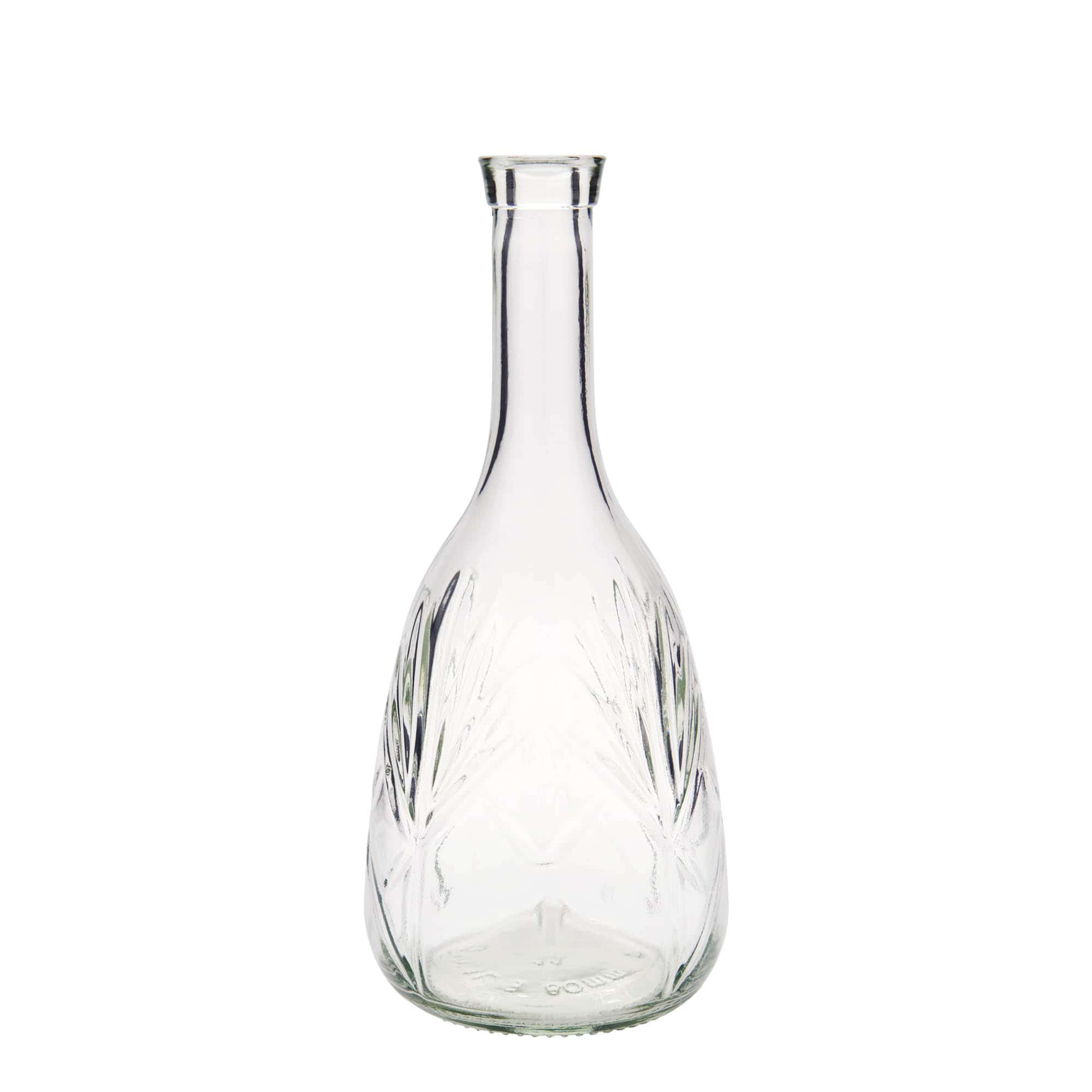 1.000 ml Glasflasche «Reliefa», Mündung: Kork