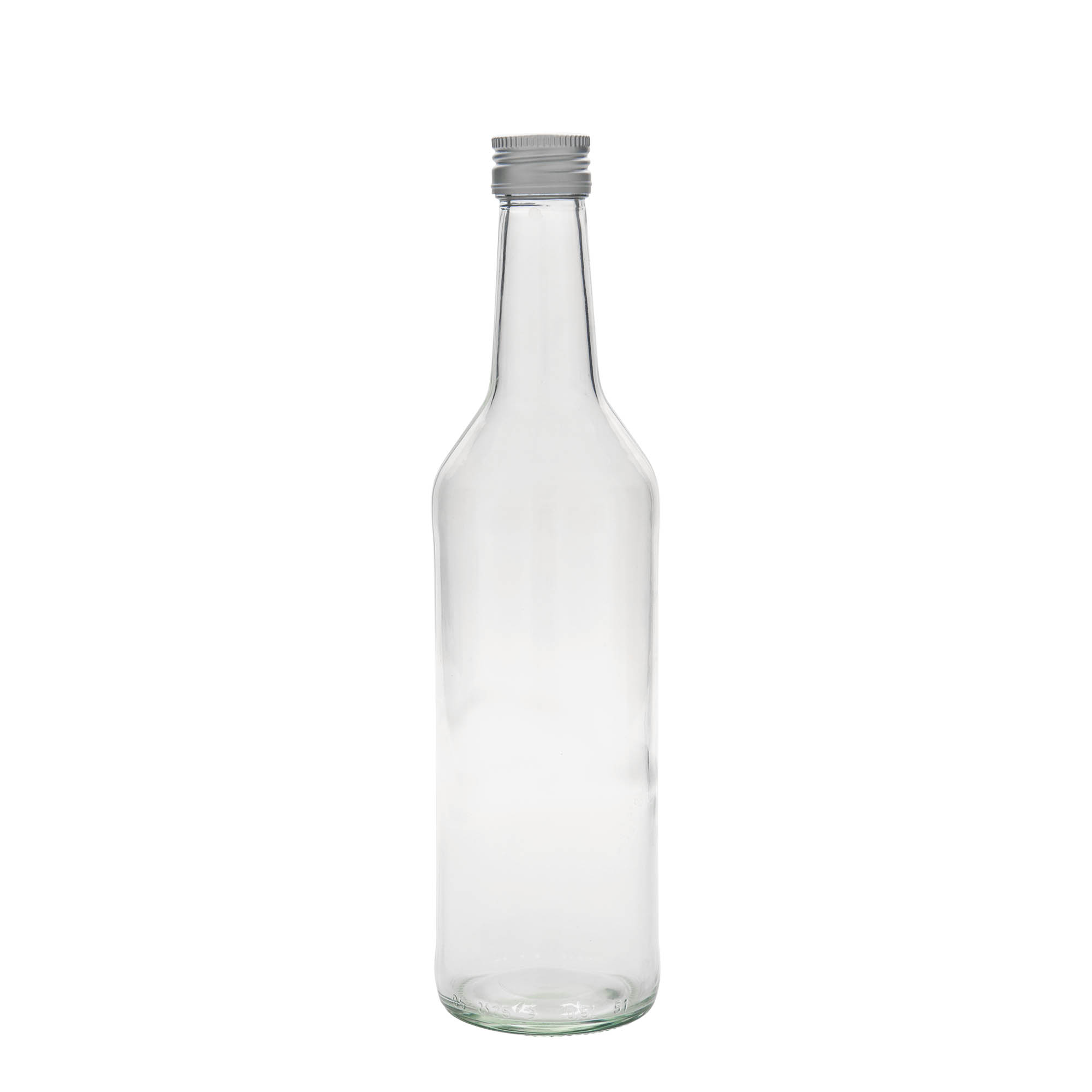 500 ml Glasflasche Geradhals, Mündung: PP 28