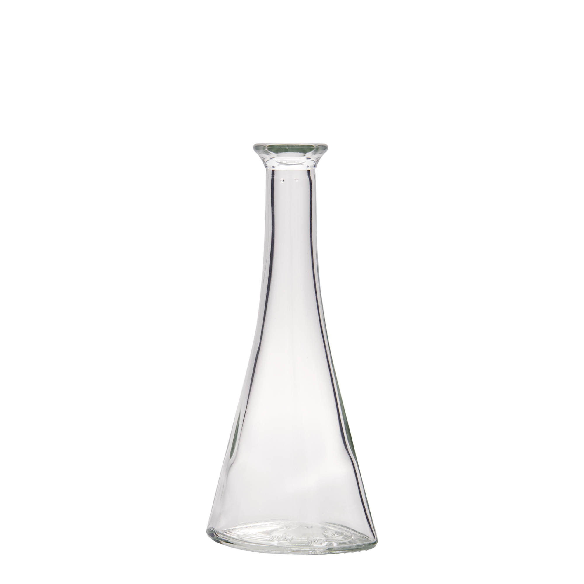 100 ml Glasflasche «Veronica», halbrund, Mündung: Kork