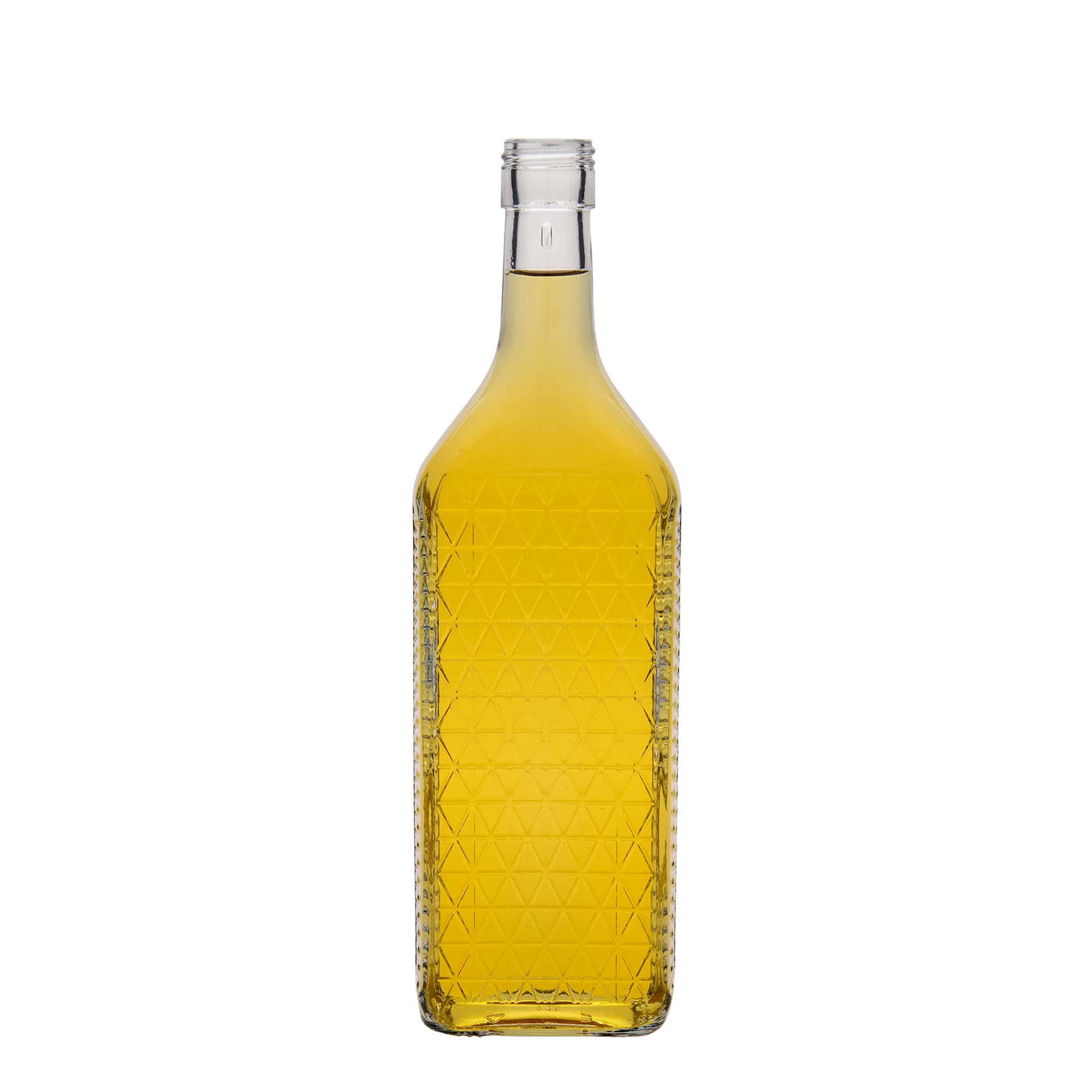 700 ml Glasflasche «Caruso», rechteckig, Mündung: PP 31,5