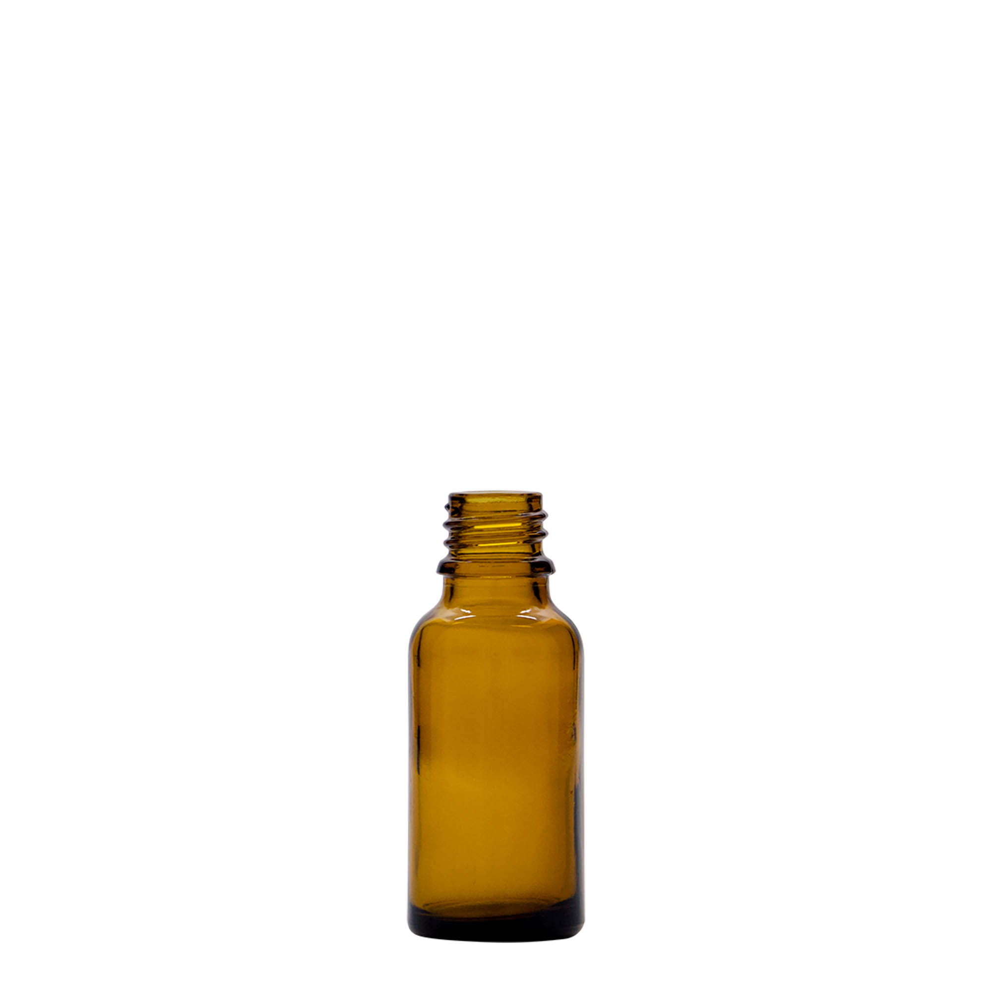 20 ml Medizinflasche, Glas, braun, Mündung: DIN 18
