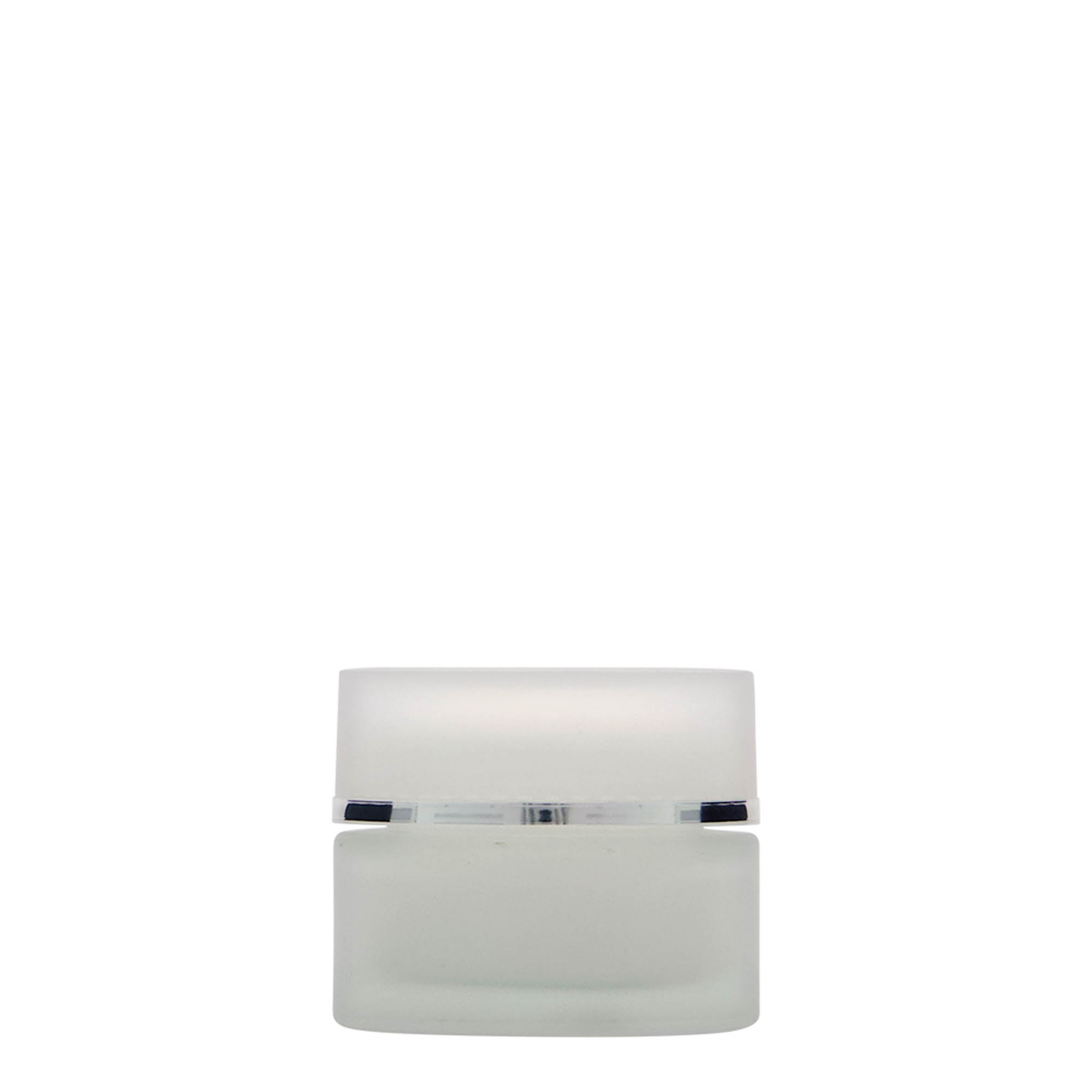 30 ml Tiegel 'Platin Edition', Glas, geeist, Mündung: Schraubverschluss 30 ml Tiegel 'Platin Edition', Glas, geeist, Mündung: Schraubverschluss