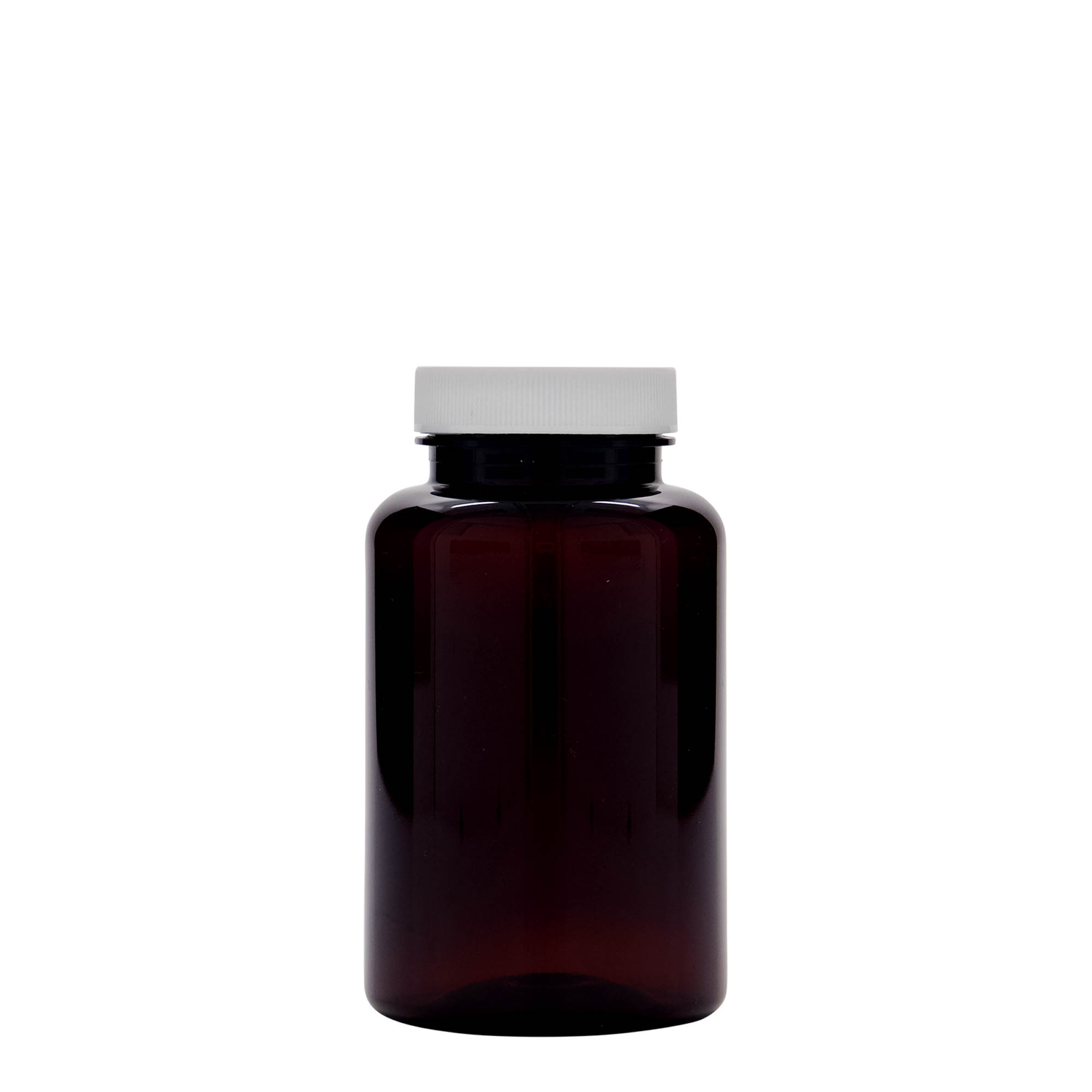 250 ml PET-Packer, Kunststoff, braun, Mündung: 45/400