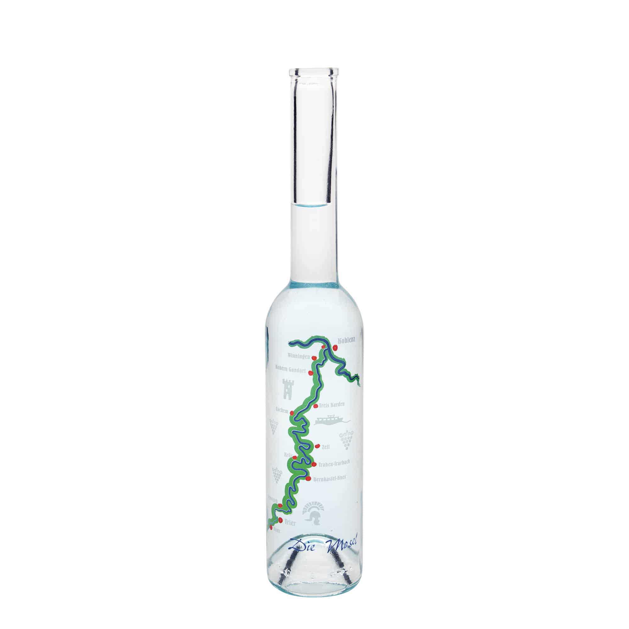 350 ml Glasflasche «Opera», Motiv: Mosel, Mündung: Kork