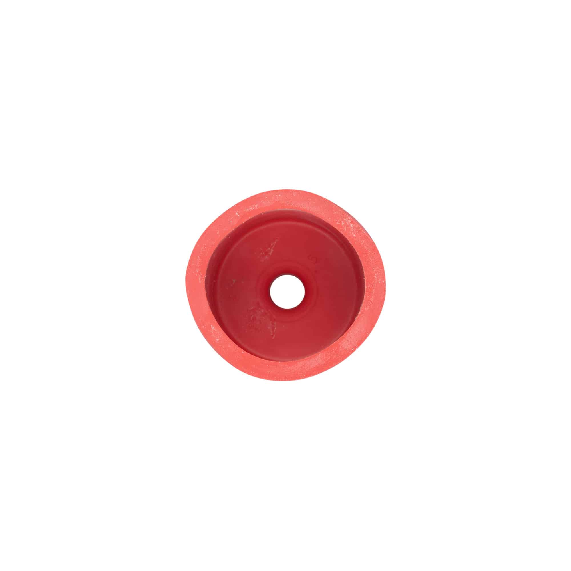 Gärkappe Typ 3, Gummi, rot