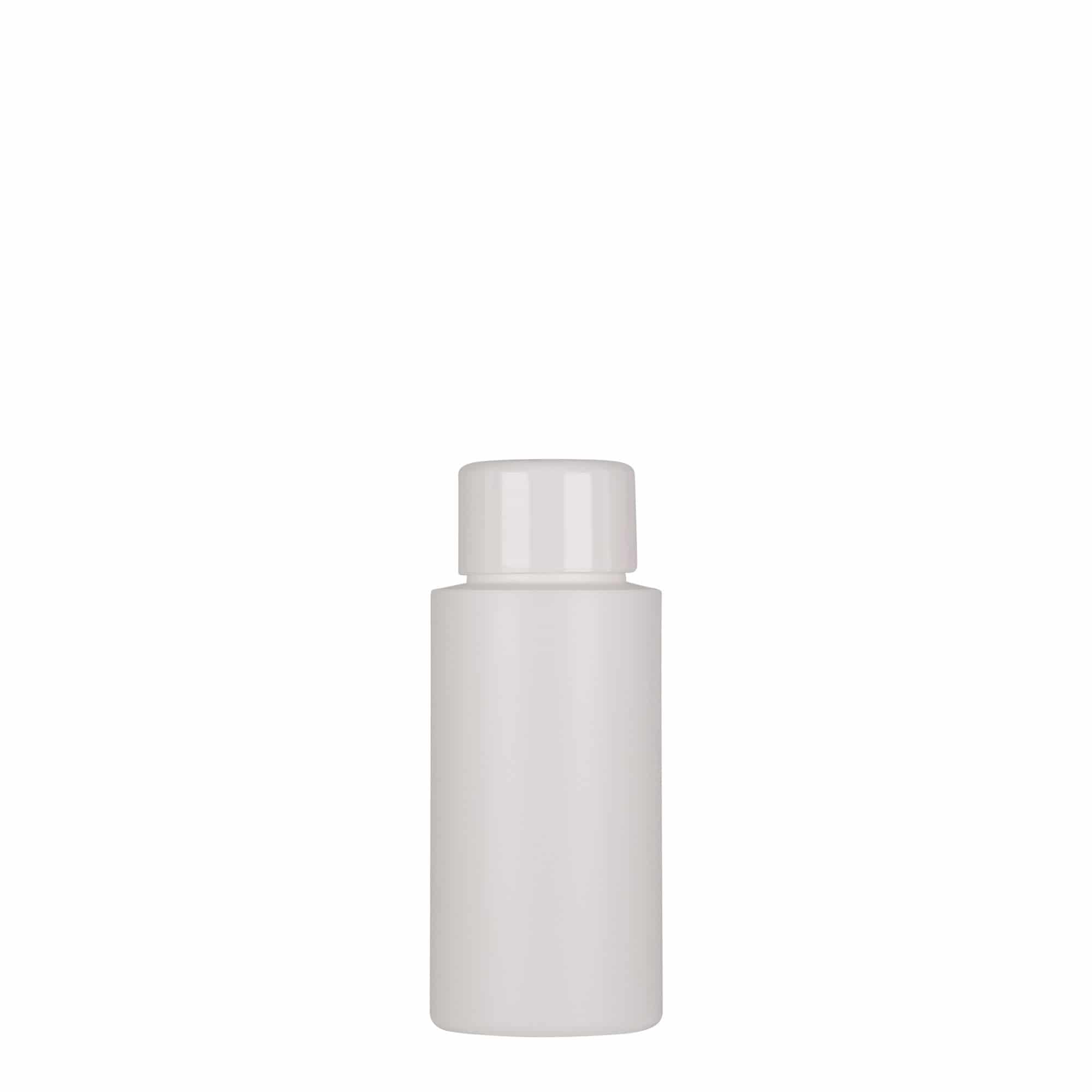 50 ml Kunststoffflasche «Pipe», Braskem®, weiss, Mündung:  24/410