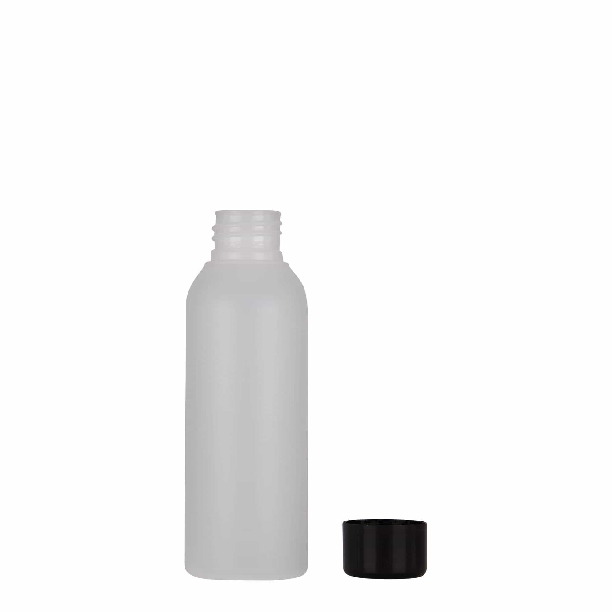 100 ml Kunststoffflasche «Tuffy», HDPE, natur, Mündung:  24/410