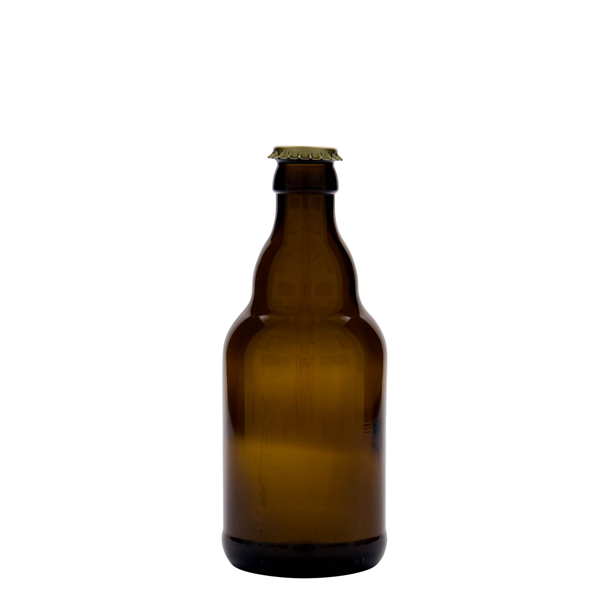 330 ml Bierflasche «Steinie», Glas, braun, Mündung: Kronkorken