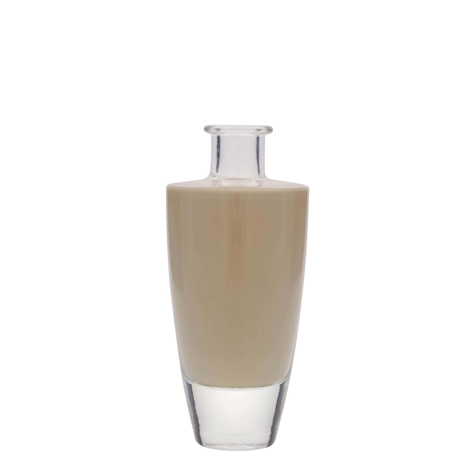 200 ml Glasflasche «Vanessa», oval, Mündung: Kork