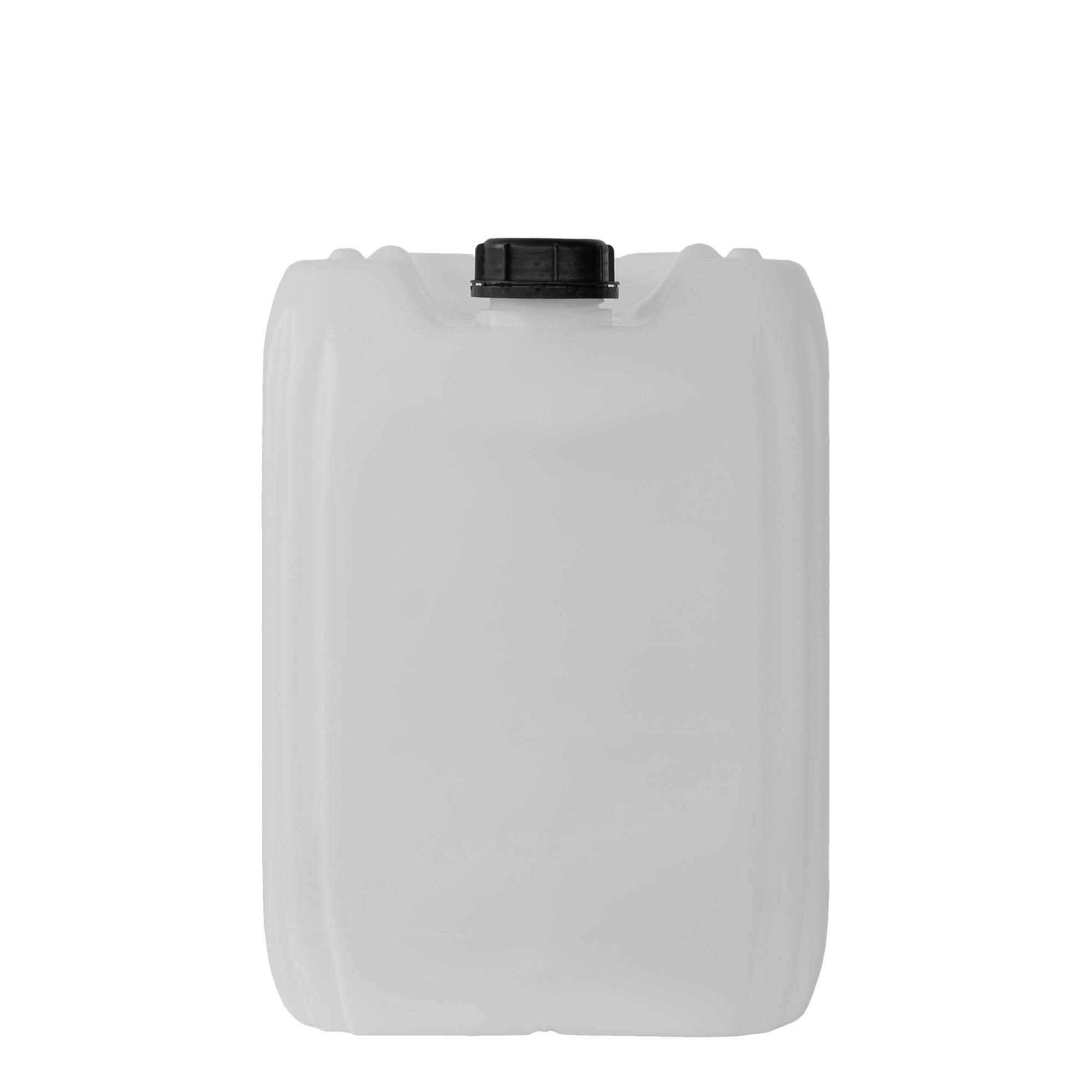 25 l Kanister, rechteckig, HDPE-Kunststoff, natur, Mündung: ND 60 25 l Kanister, rechteckig, HDPE-Kunststoff, natur, Mündung: ND 60