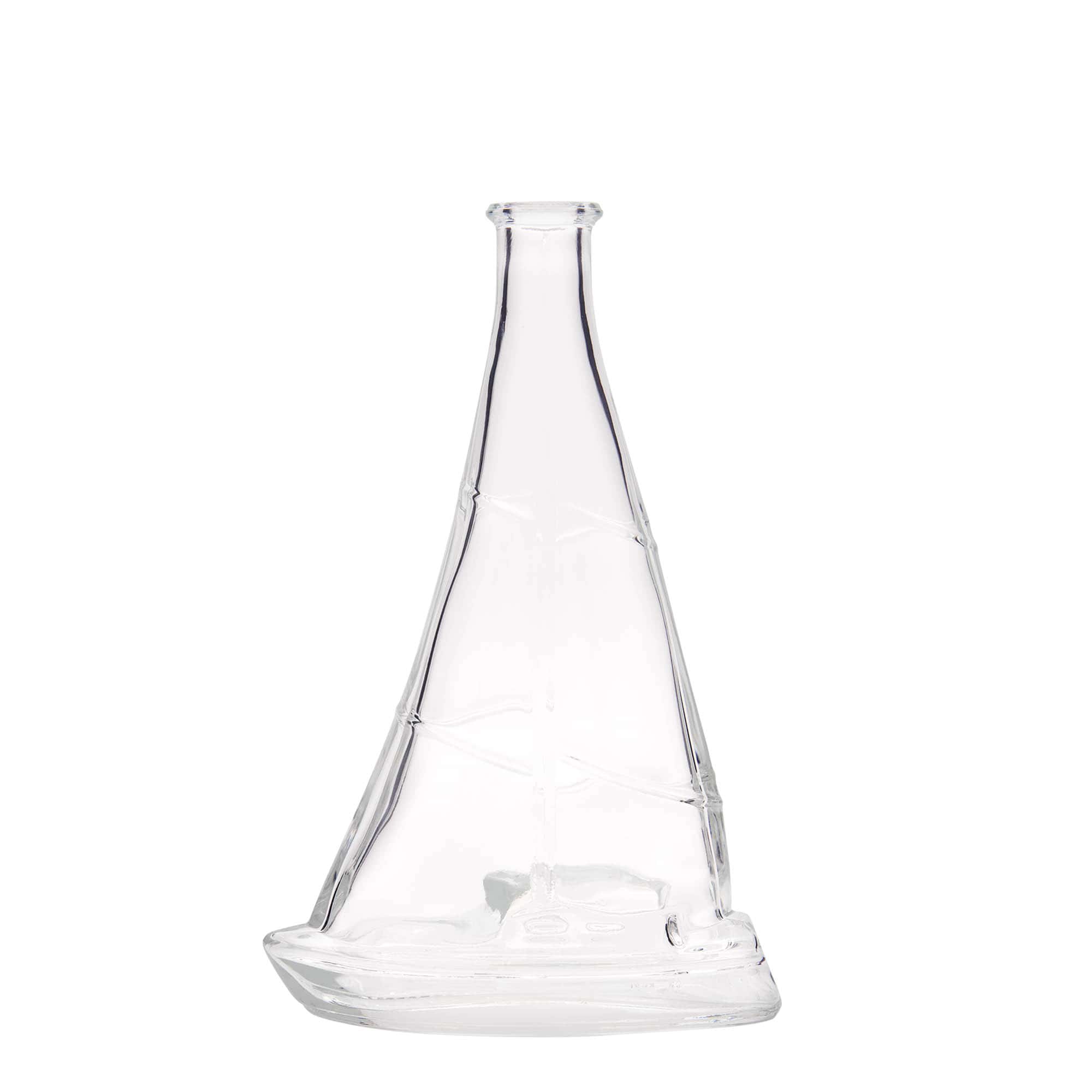 350 ml Glasflasche «Segelboot», Mündung: Kork