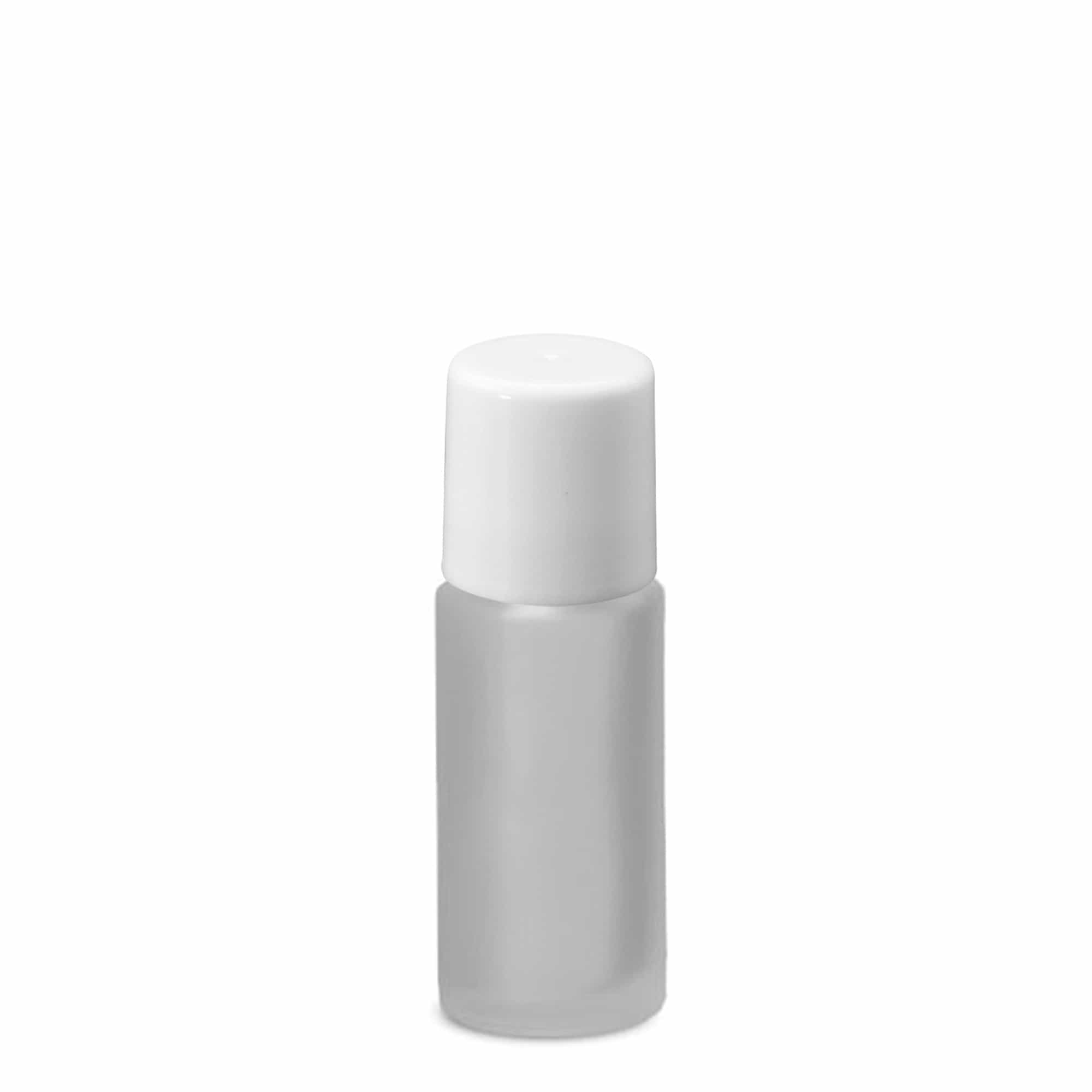 50 ml Roll-On-Flasche, Glas, geeist, Mündung: Schraubverschluss