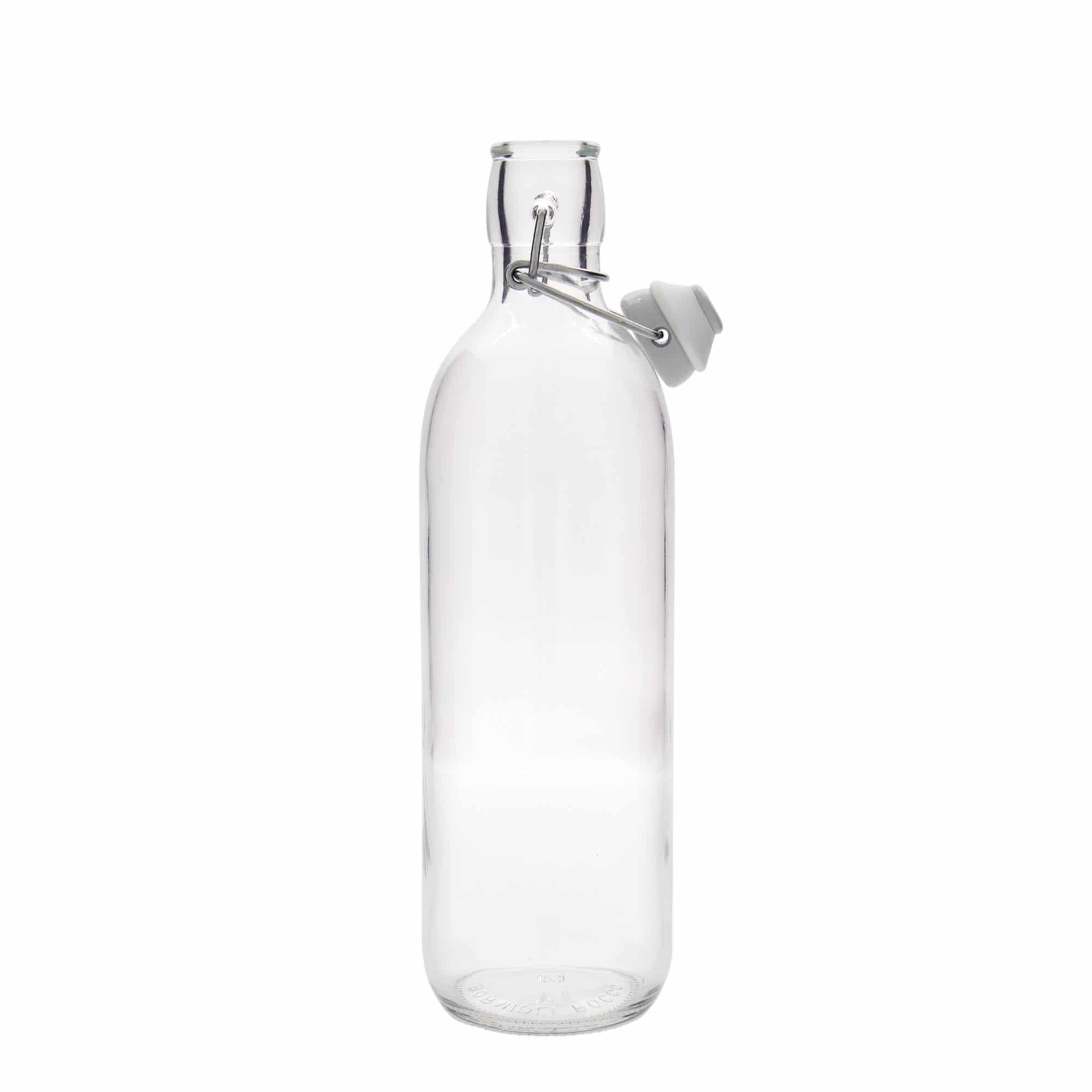 1.000 ml Glasflasche 'Emilia', Mündung: Bügelverschluss 1.000 ml Glasflasche 'Emilia', Mündung: Bügelverschluss