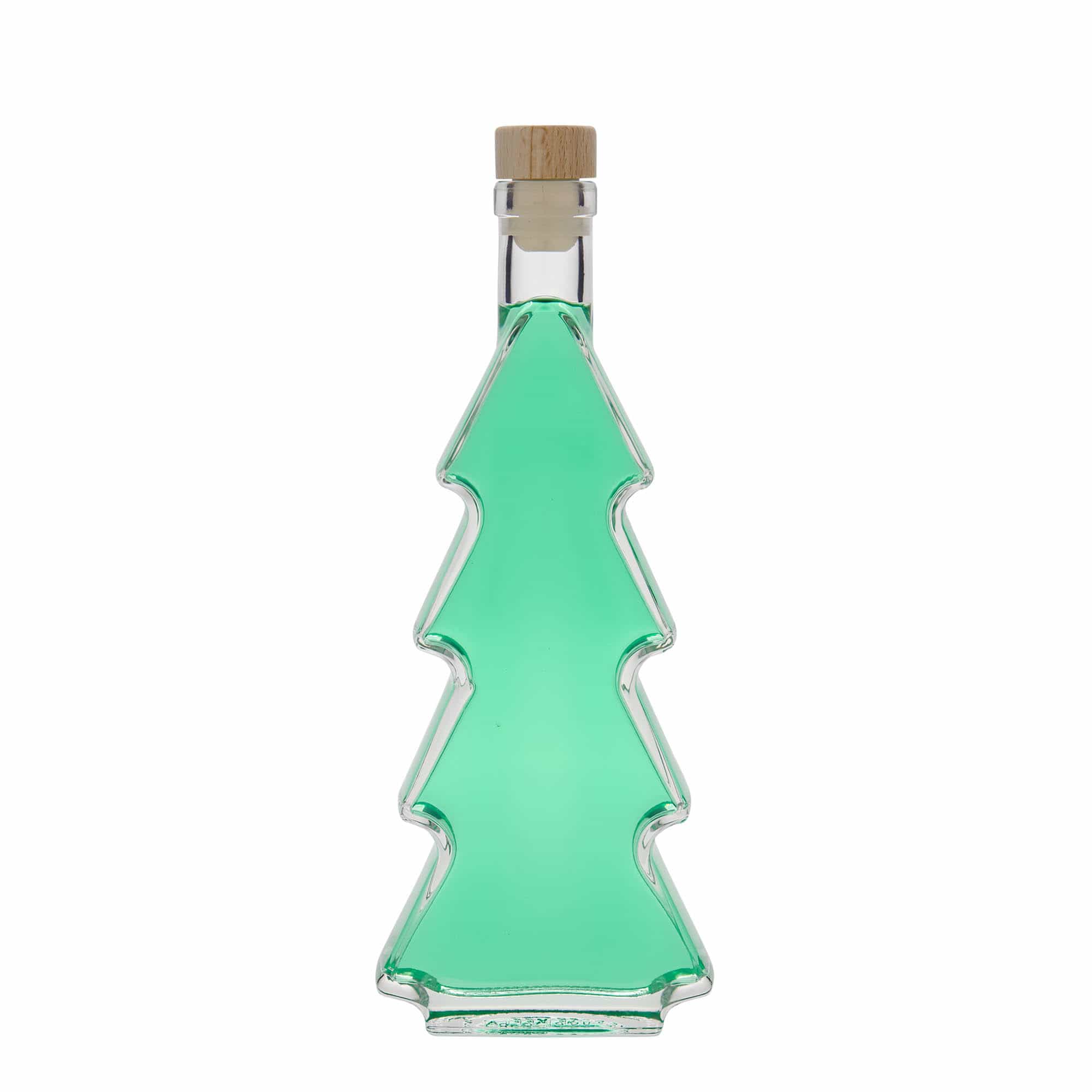 350 ml Glasflasche «Tannenbaum», Mündung: Kork