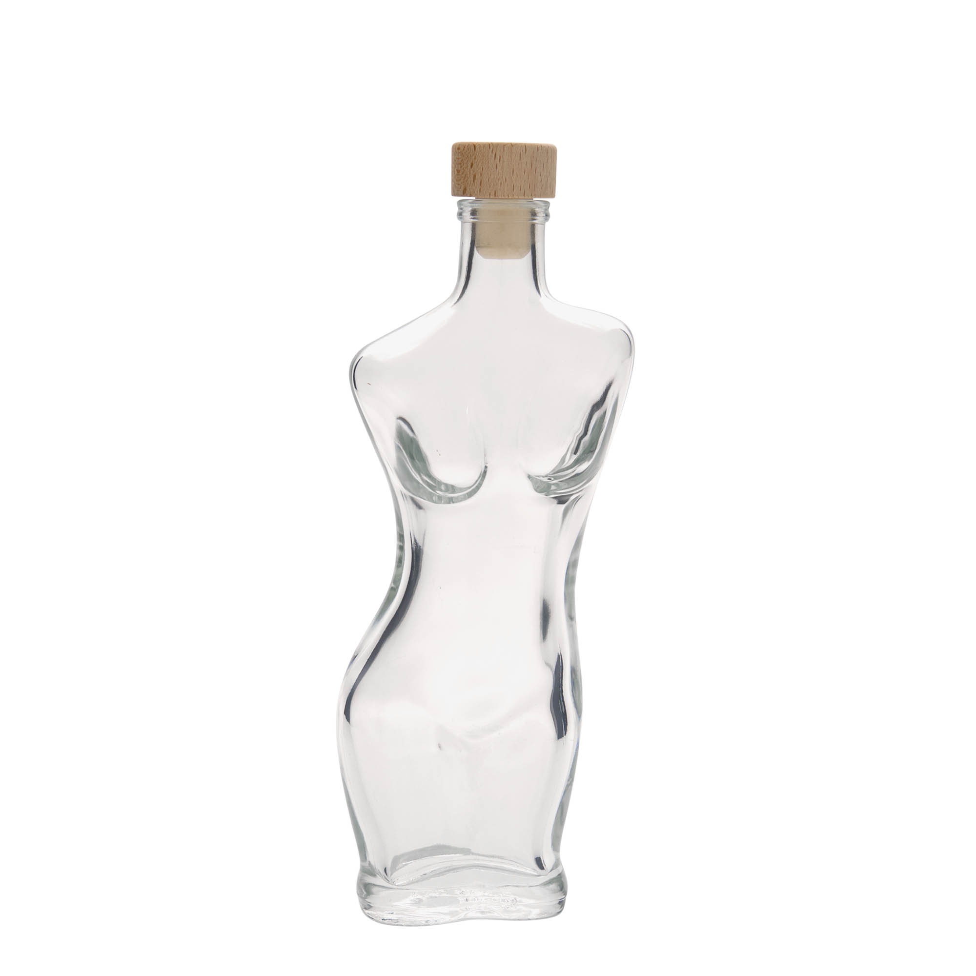 200 ml Glasflasche 'Eva', Mündung: Kork 200 ml Glasflasche 'Eva', Mündung: Kork