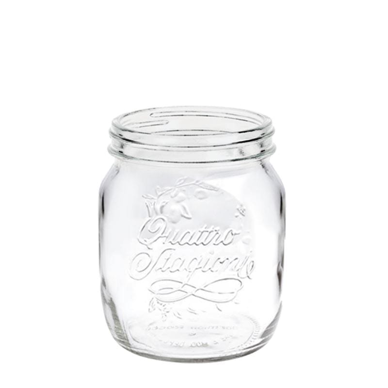 700 ml Glas «Quattro Stagioni», Mündung: Schraubverschluss