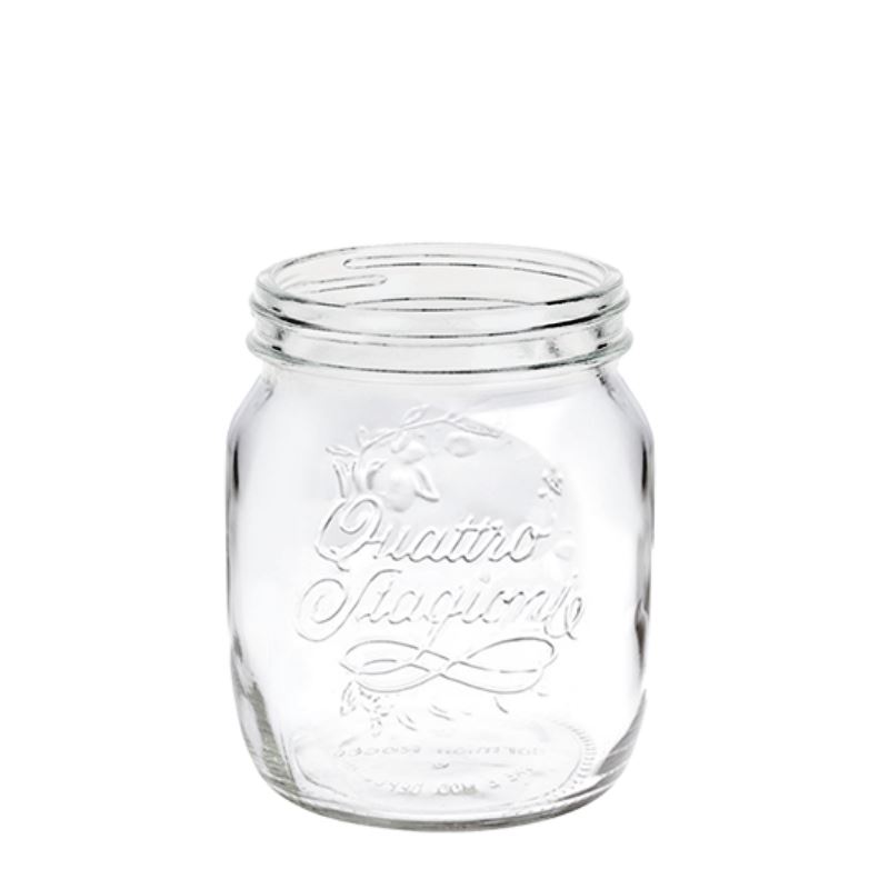 700 ml Glas «Quattro Stagioni», Mündung: Schraubverschluss
