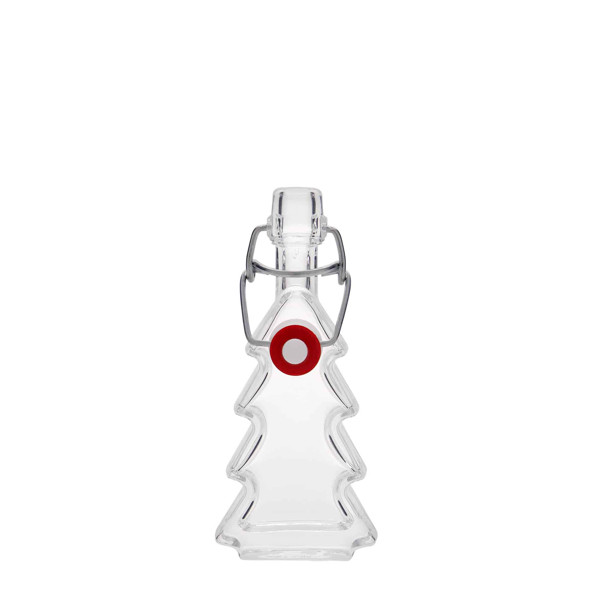 40 ml Glasflasche «Tannenbaum», Mündung: Bügelverschluss