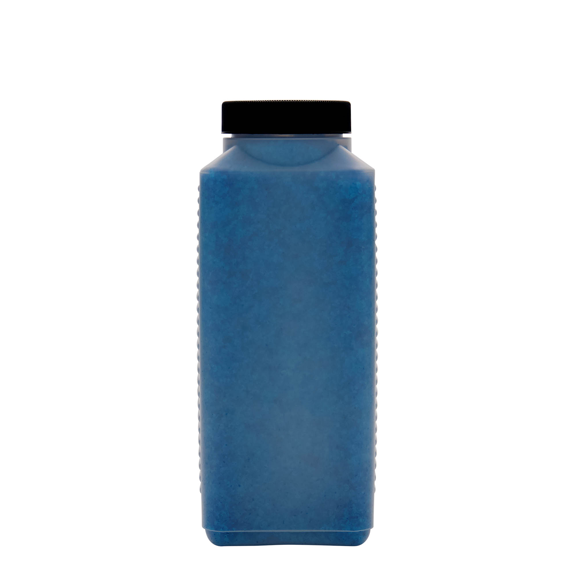 1.000 ml Weithalsflasche, rechteckig, HDPE-Kunststoff, natur, Mündung: DIN 60 EPE