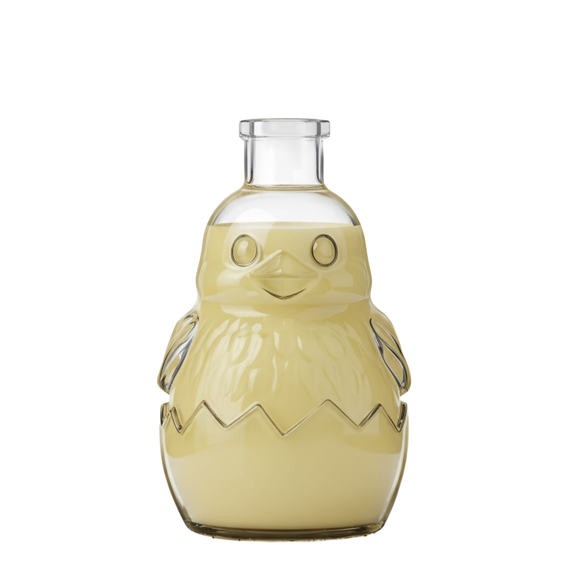 200 ml Glasflasche 'Küken, Mündung: Kork