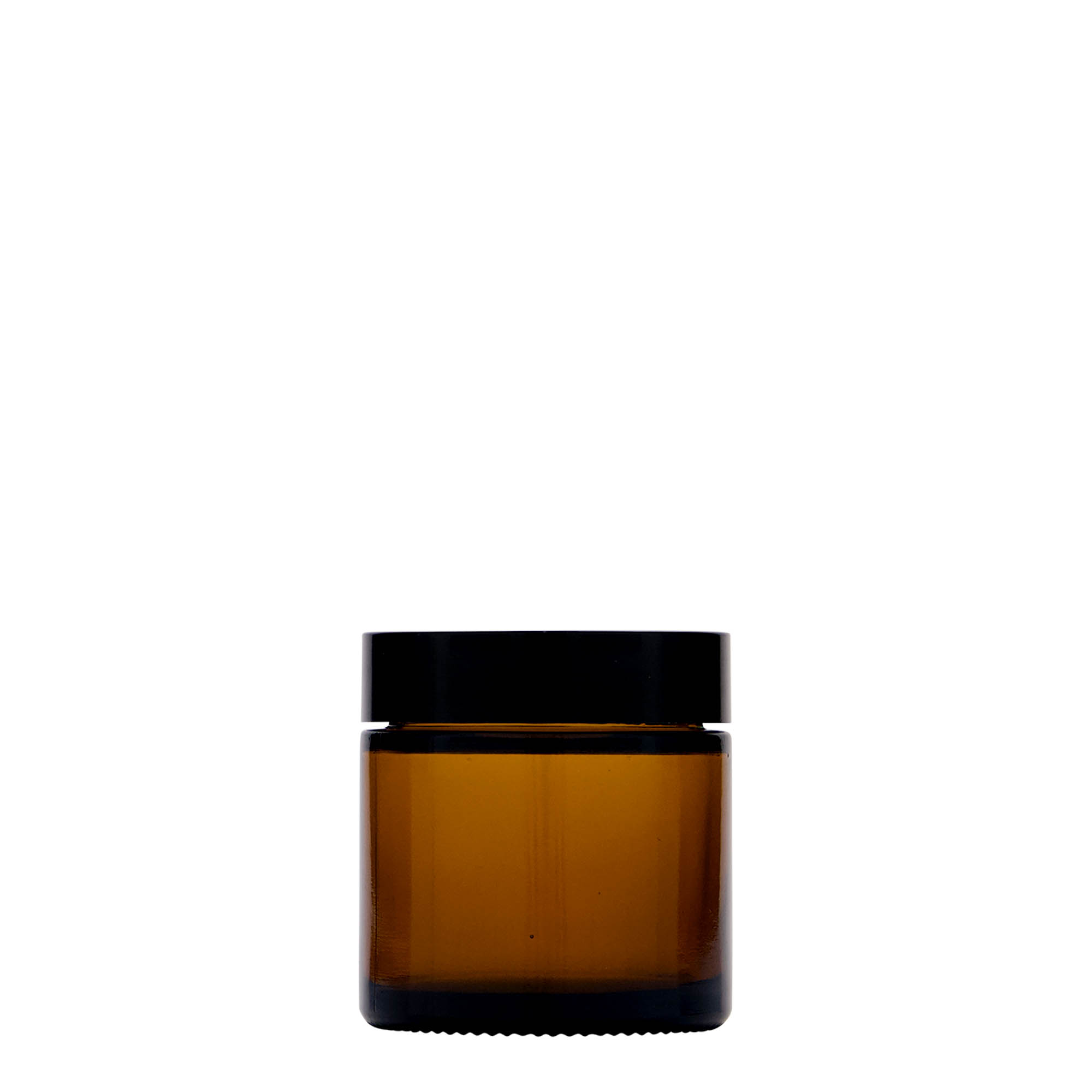 60 ml Tiegel «Brown Line», Glas, braun, Mündung: Schraubverschluss