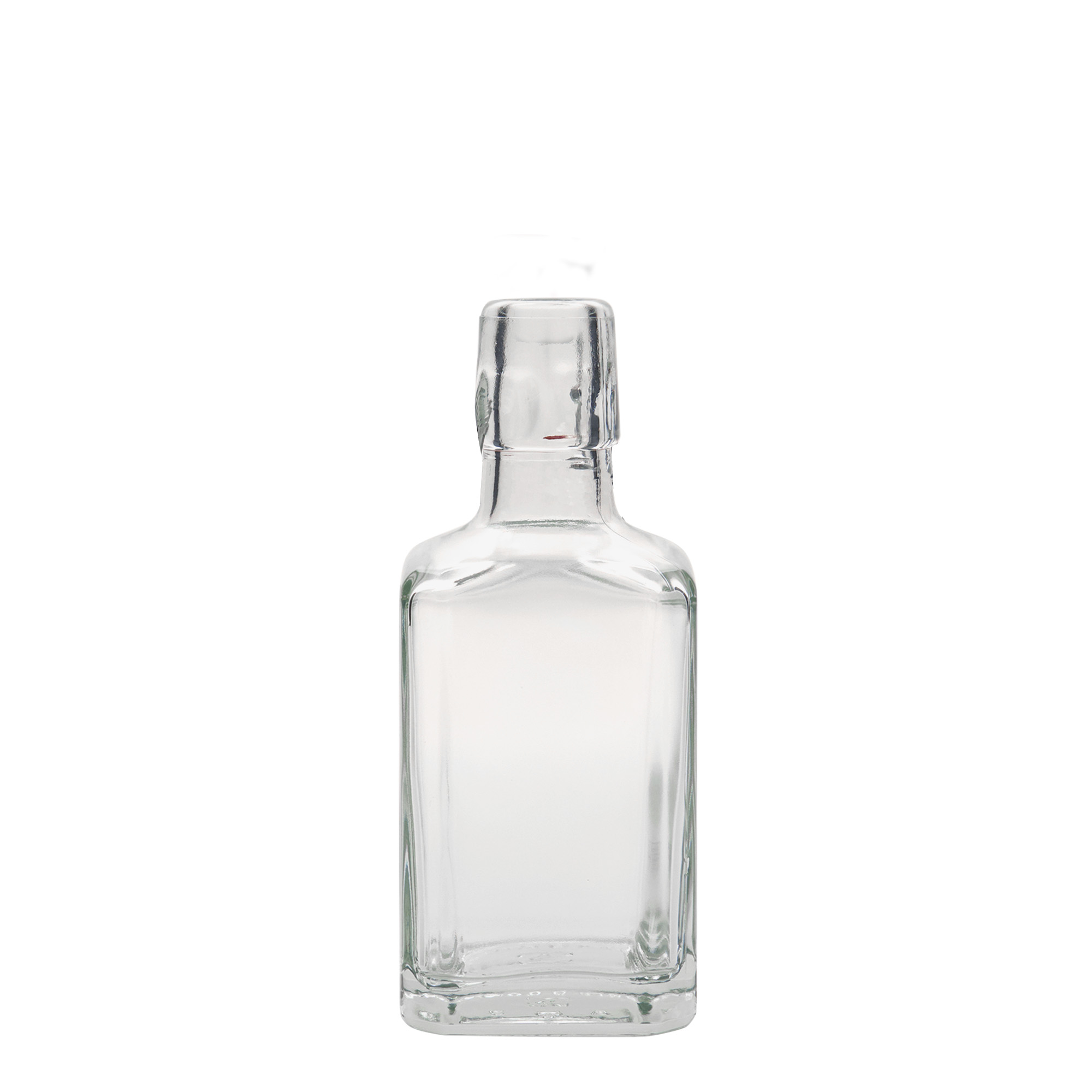 250 ml Glasflasche 'Rialto', quadratisch, Mündung: Bügelverschluss 250 ml Glasflasche 'Rialto', quadratisch, Mündung: Bügelverschluss