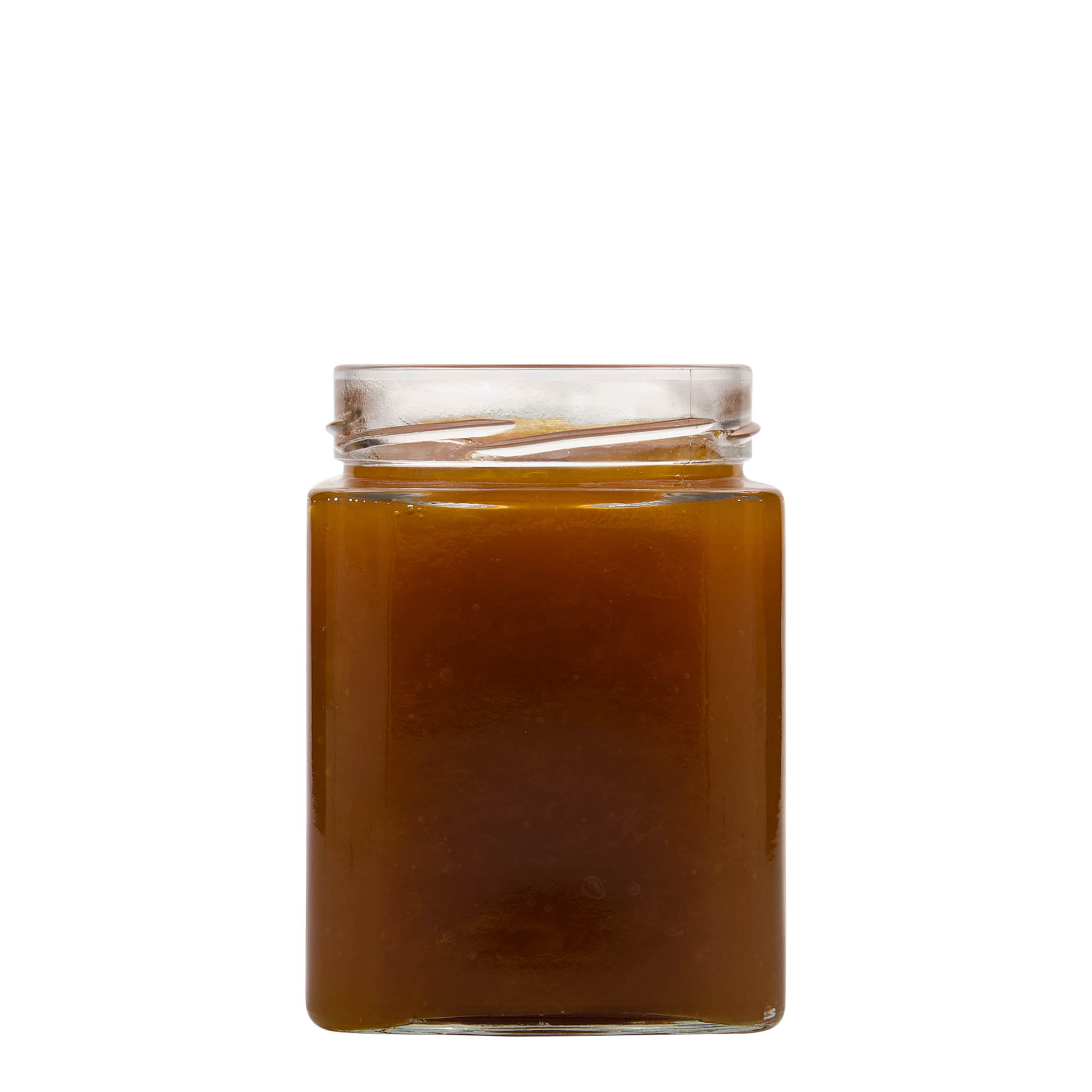 580 ml Vierkantglas «Ikaru», Mündung: Deep-Twist-off (DTO 82)