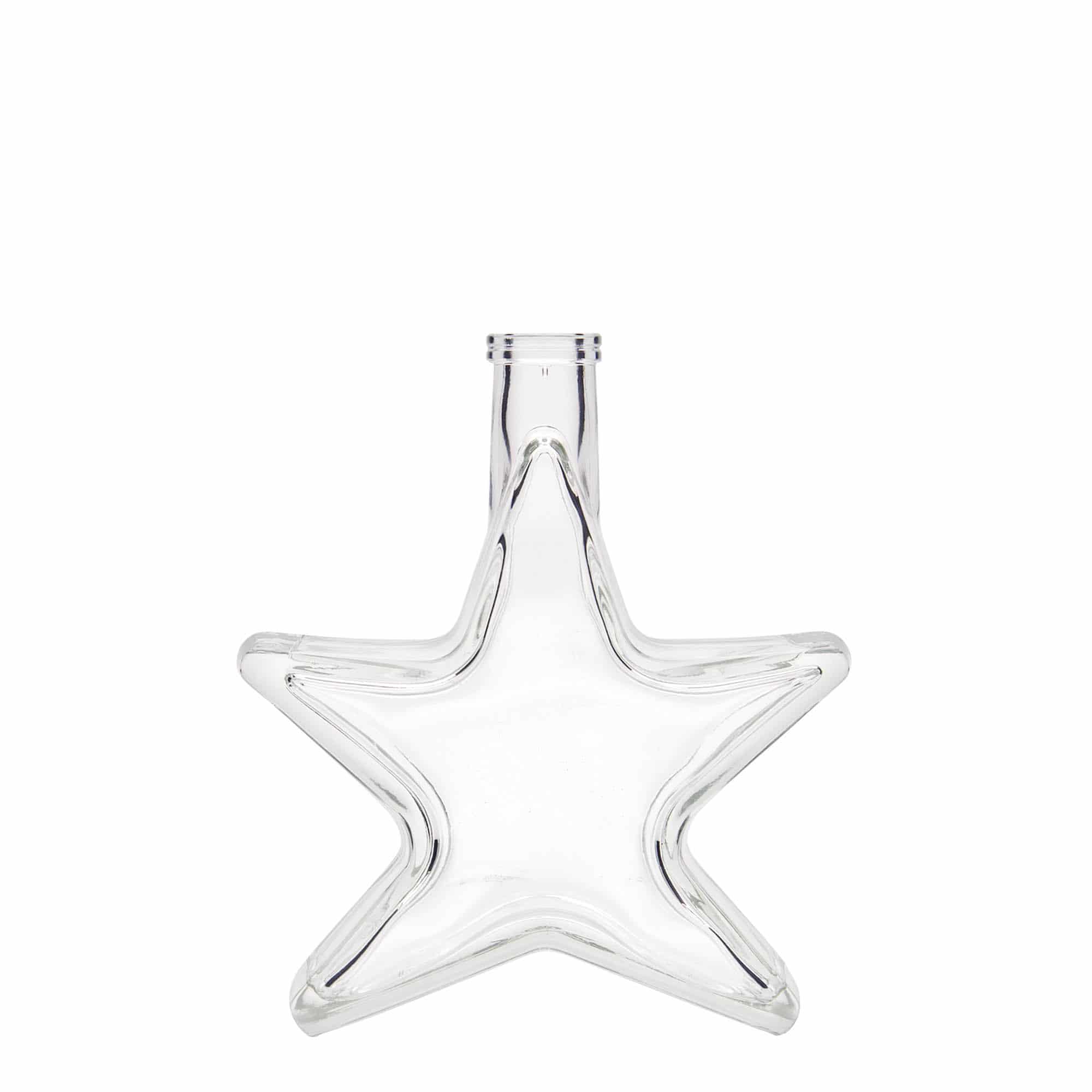 200 ml Glasflasche 'Stern', Mündung: Kork 200 ml Glasflasche 'Stern', Mündung: Kork